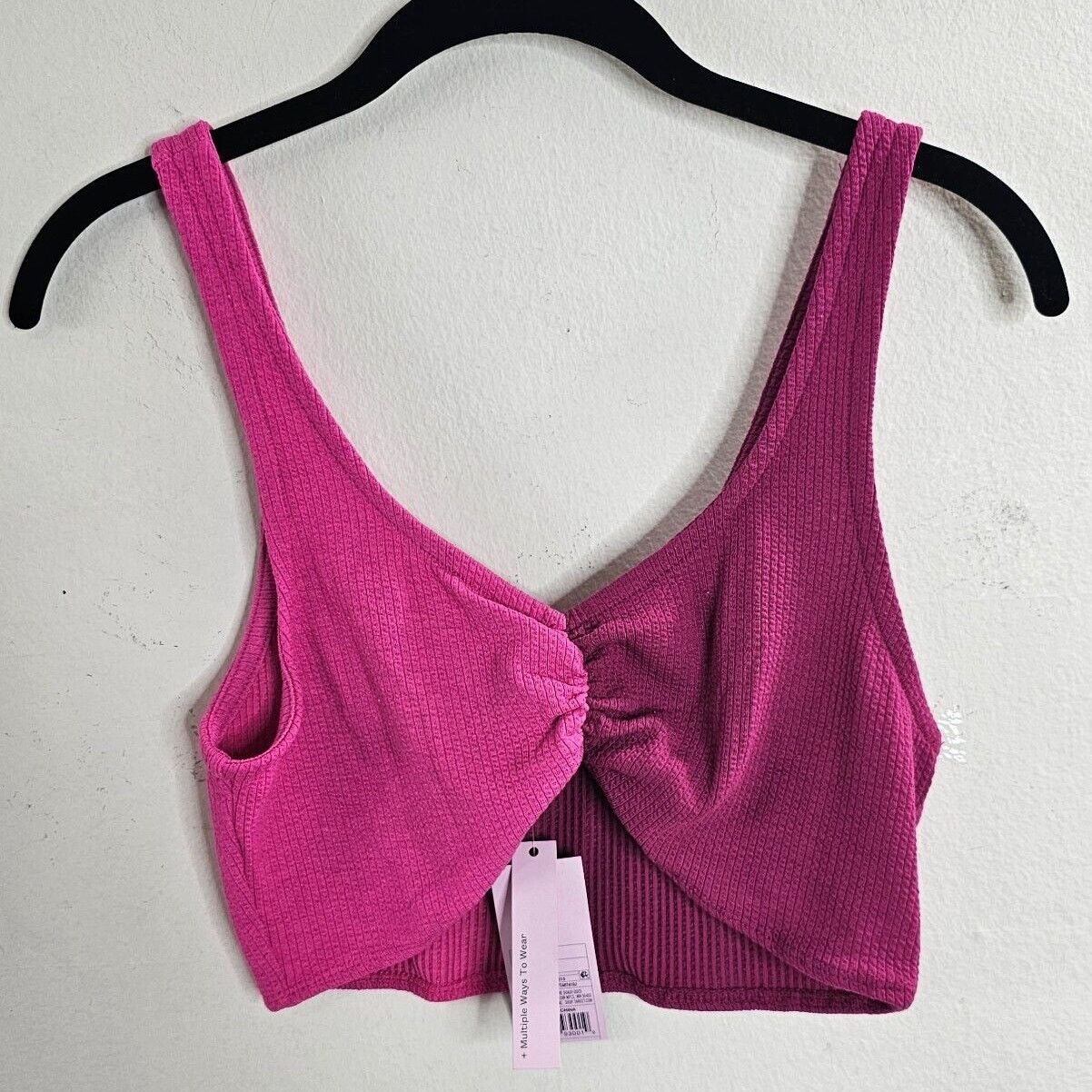 Other NWT Wild Fable Pink Front Ruched Bralette Crop Tank Top M Size M / US 6-8 / IT 42-44 - 1 Thumbnail