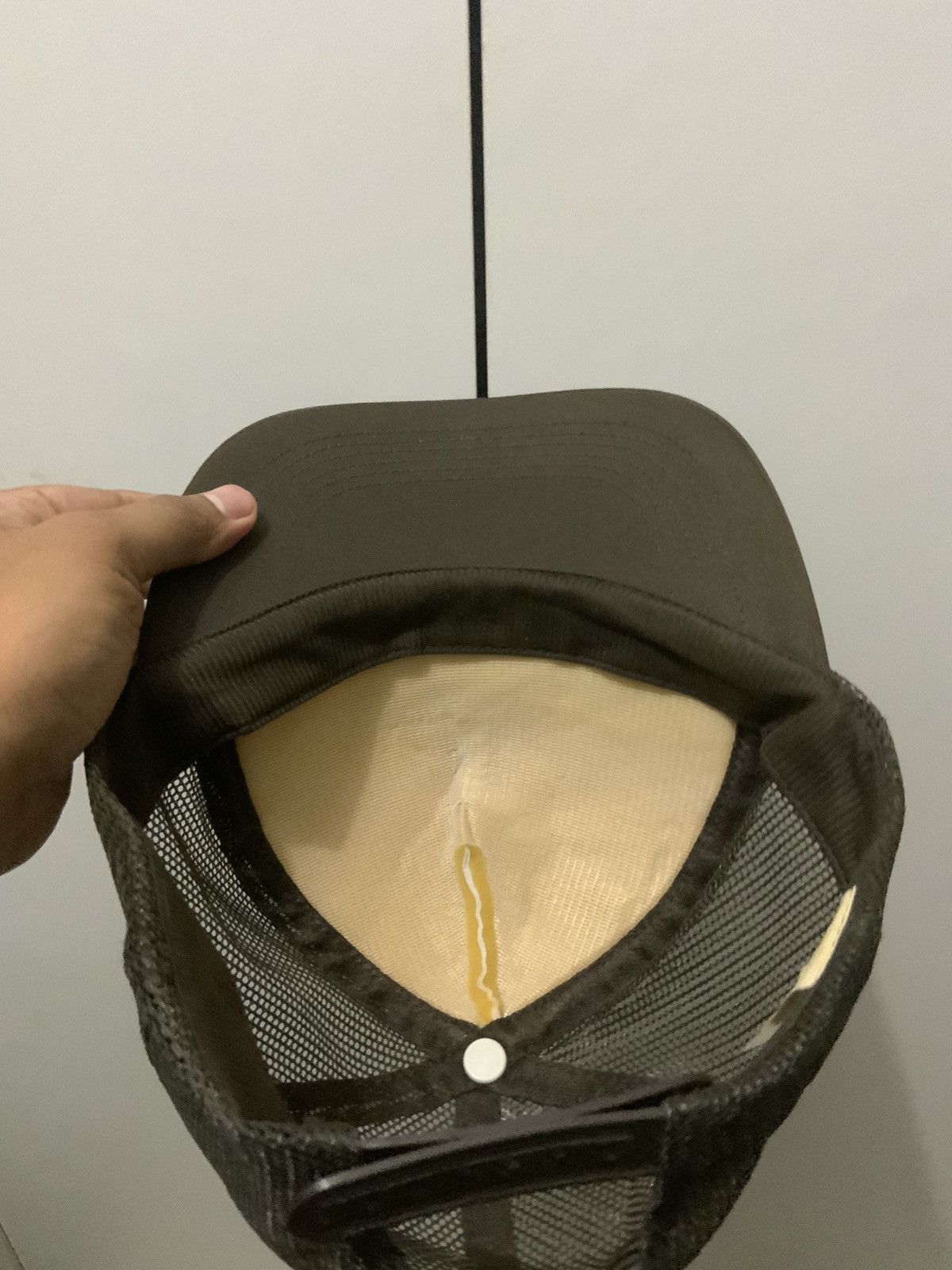 Japanese Brand Plain Brown Trucker Hat Size ONE SIZE - 8 Thumbnail