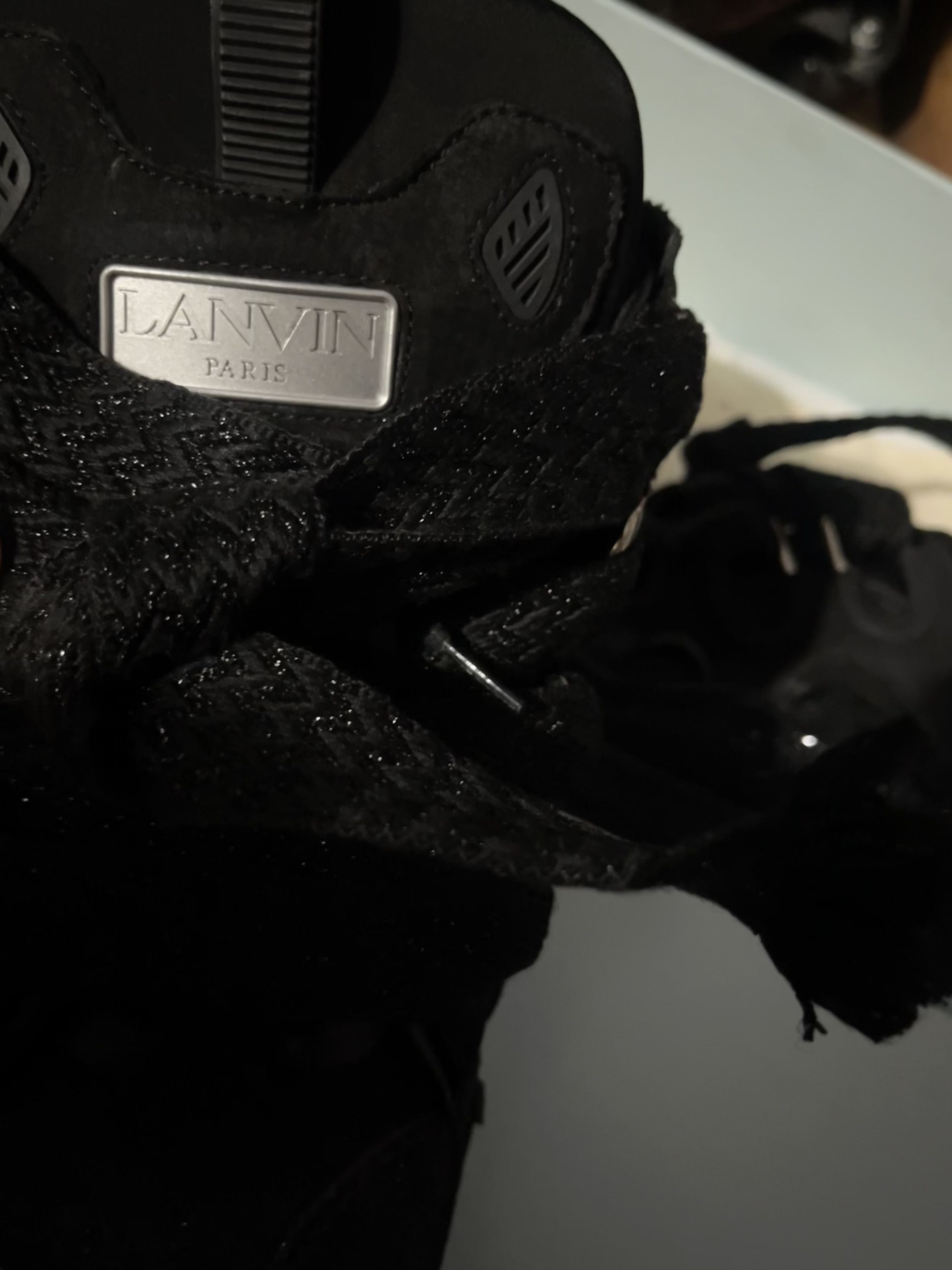 Lanvin Lanvin Black Curb Glitter 46 EU ✨ Size US 13 / EU 46 - 5 Thumbnail