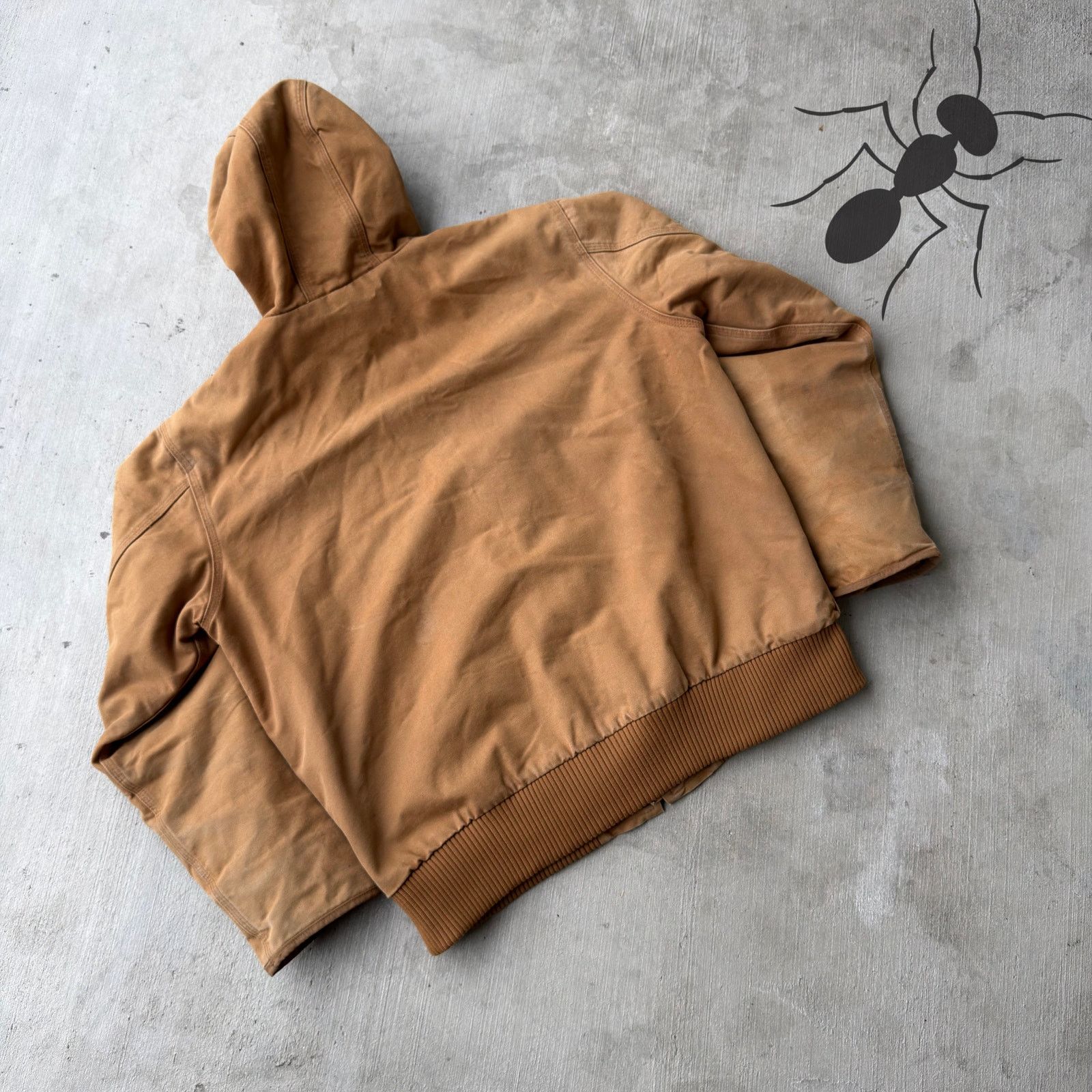 Carhartt × Vintage Carhartt brown quilted hooded work wear jacket Size US L / EU 52-54 / 3 - 6 Thumbnail