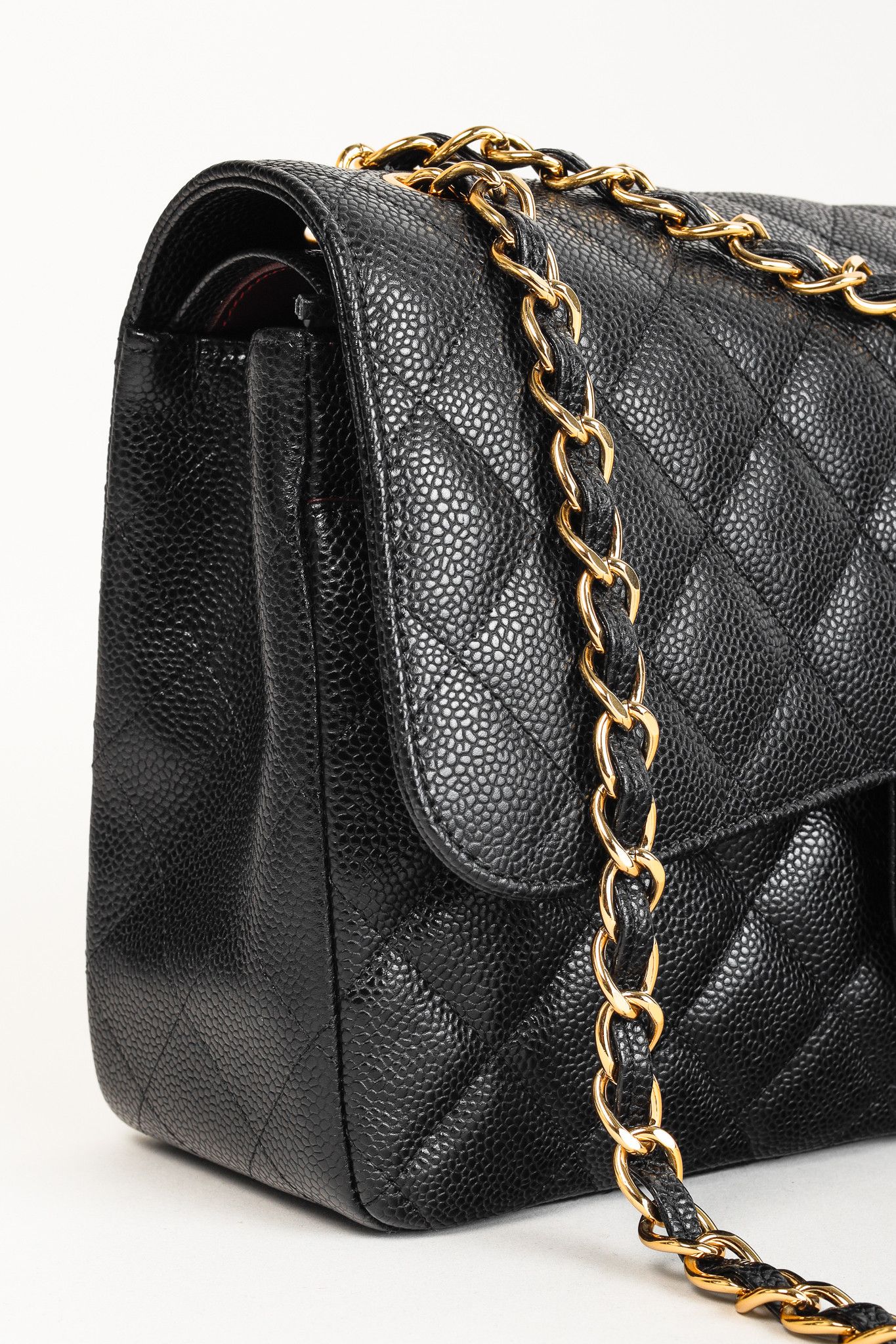 Chanel Chanel Timeless Caviar Leather Classic Jumbo Double Flap Bag Size ONE SIZE - 7 Thumbnail