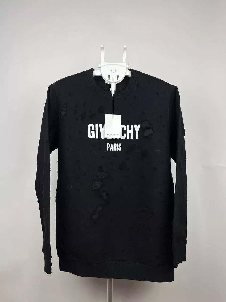 Givenchy Givenchy Destroyed Sweatshirt Black Size US L / EU 52-54 / 3 - 2 Thumbnail