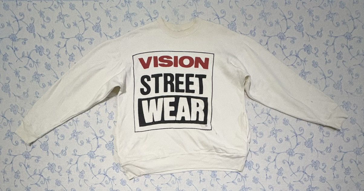 Vintage Vision Streetwear Sweatshirt Made in USA Size US L / EU 52-54 / 3 - 1 Thumbnail