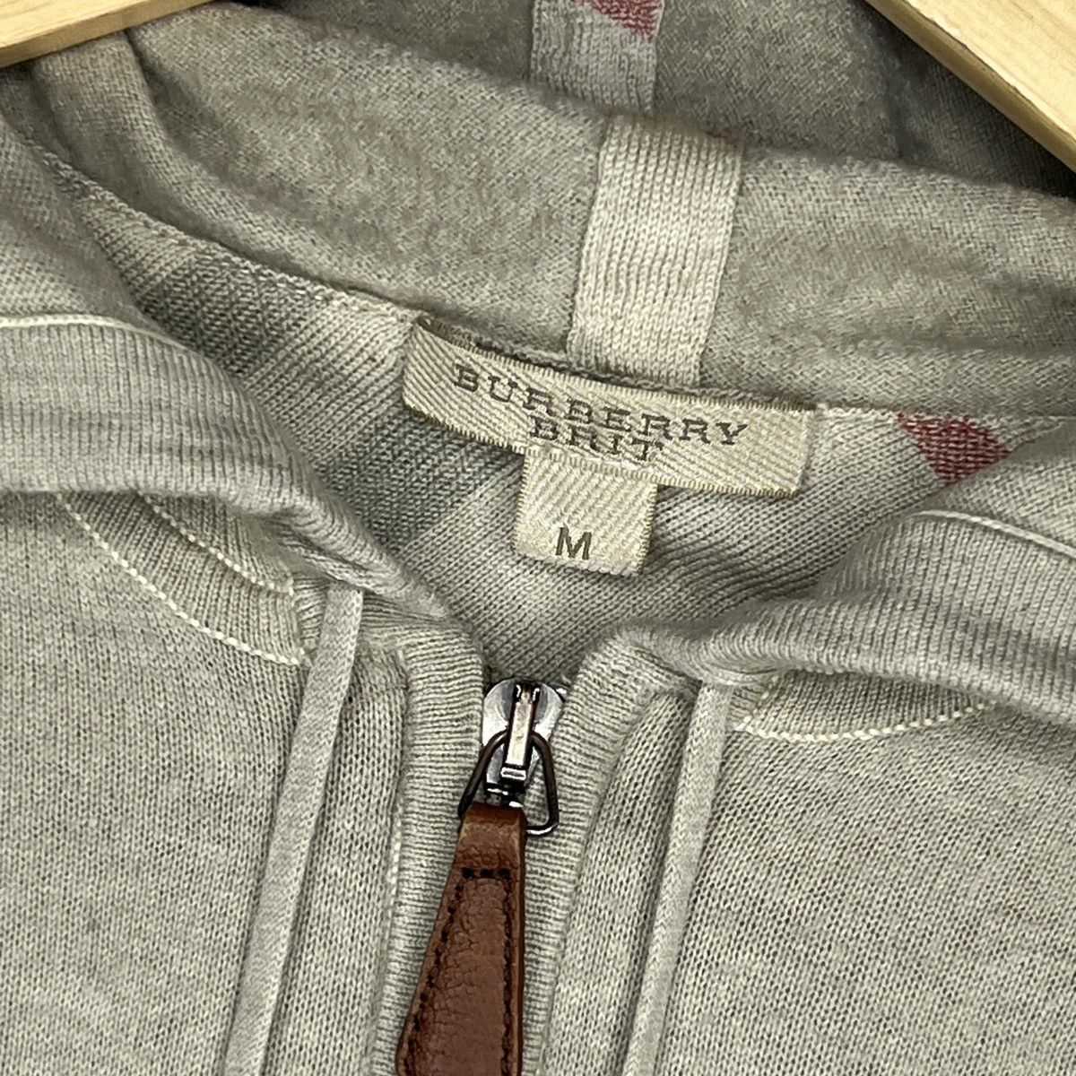 Burberry × Vintage Burberry Vintage Wool Zip Sweater Nova Check Size M / US 6-8 / IT 42-44 - 5 Thumbnail