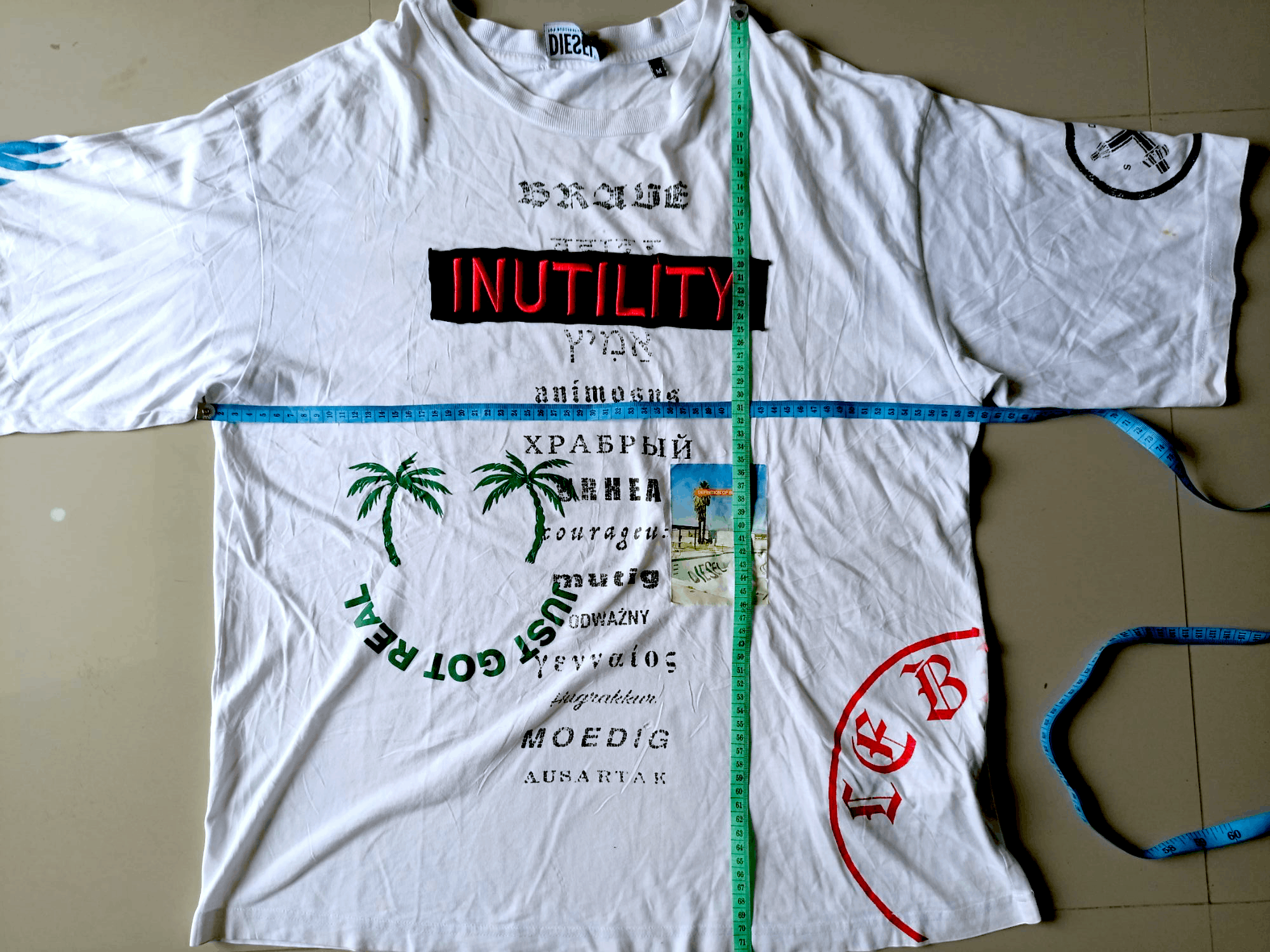 Diesel DIESEL INUTILITY A02978 T-BALM-B2 OCATM T-Shirt Size US XXL / EU 58 / 5 - 7 Thumbnail