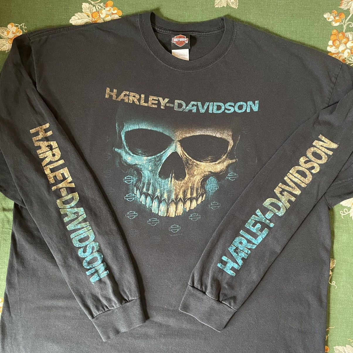 Hanes Vintage Harley Davidson Double Sided Skull Tee Size US XXL / EU 58 / 5 - 1 Thumbnail