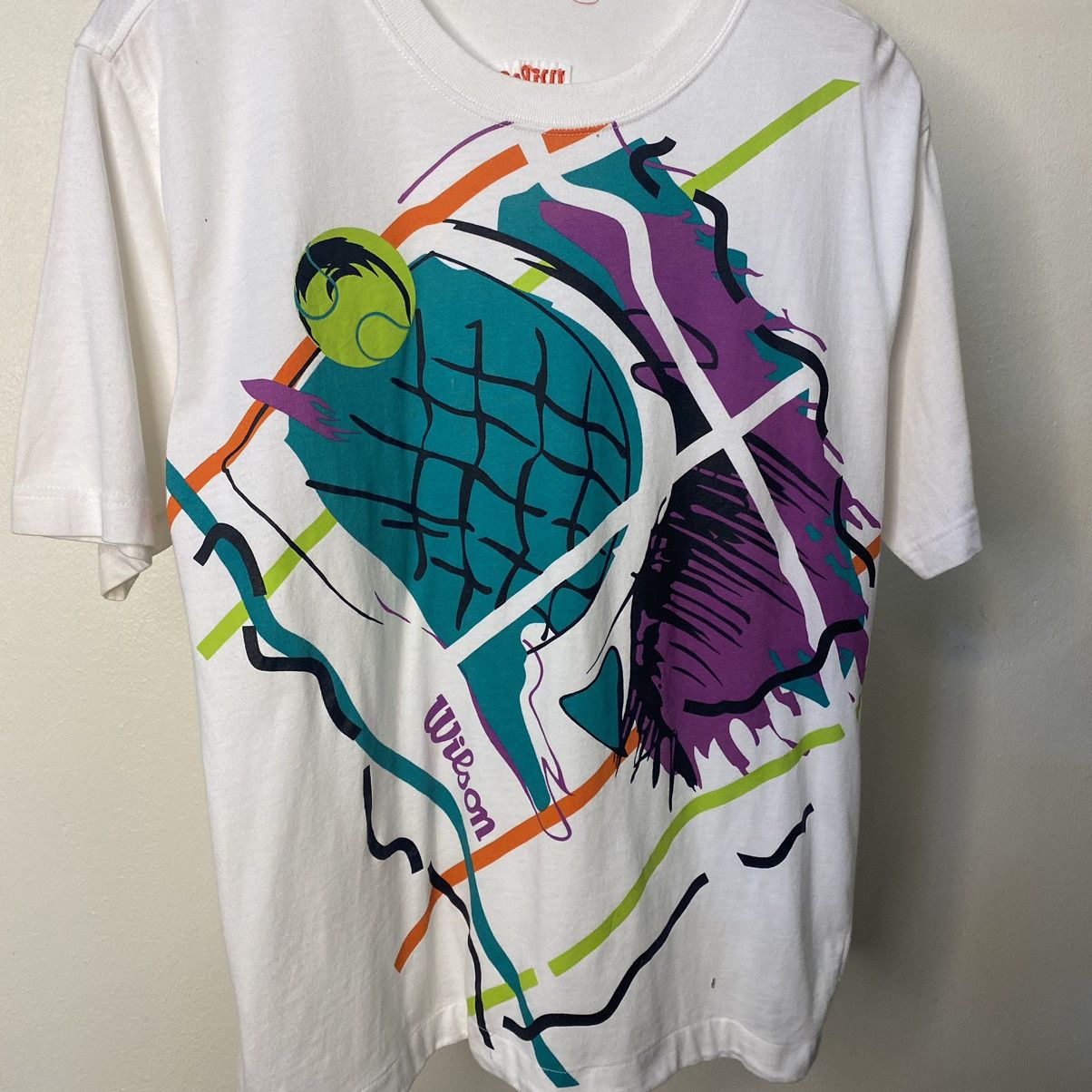 Vintage × Wilson Wilson Fullprint Tshirt Size US L / EU 52-54 / 3 - 2 Thumbnail