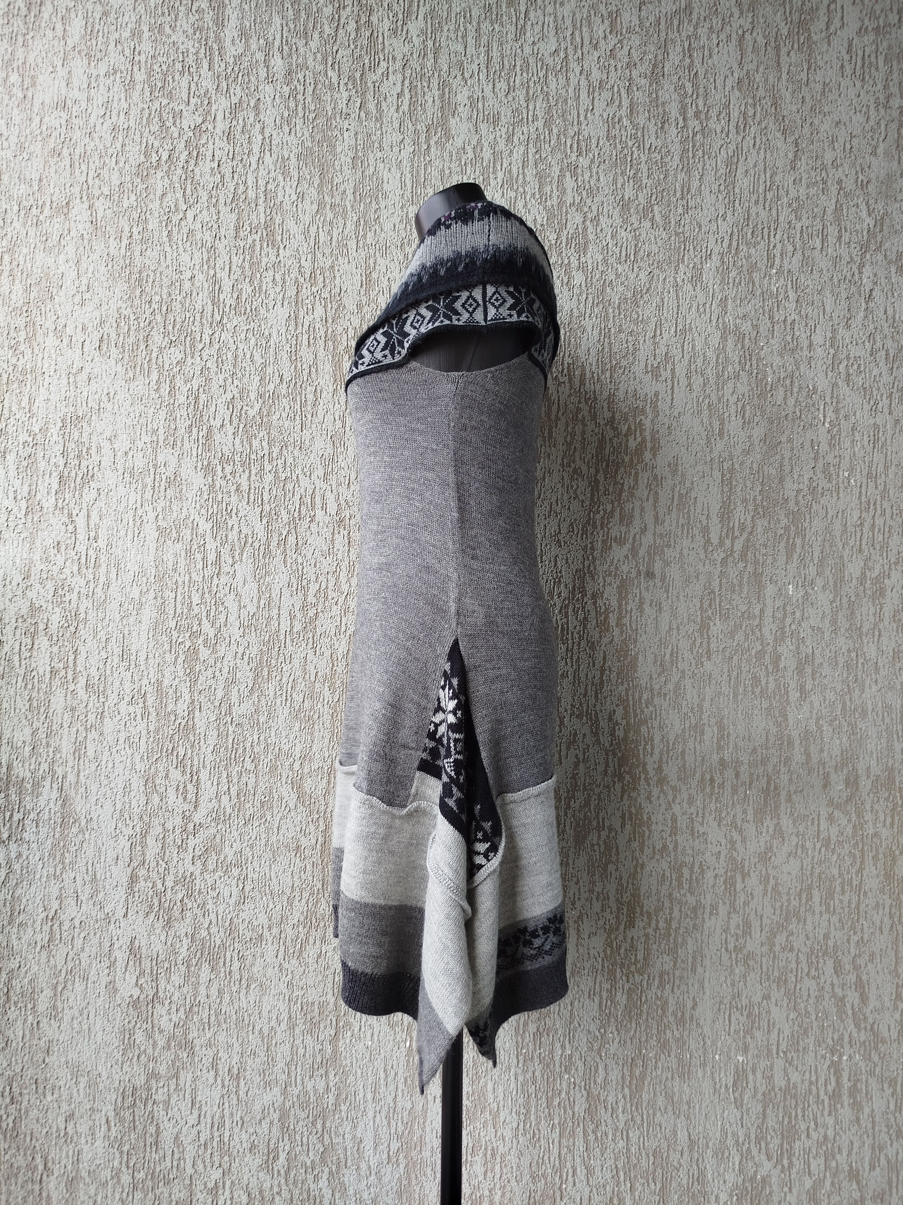 Marithe + Francois Girbaud High Use by Claire Campbell Dress Knit Alpaca Fair Isle Size M / US 6-8 / IT 42-44 - 5 Thumbnail