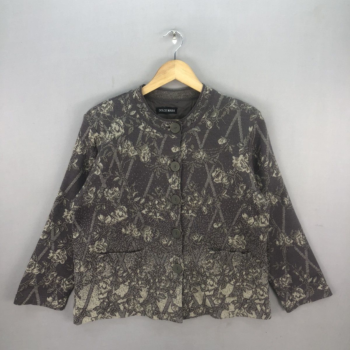Japanese Brand Dolce Mara Button Up Knit Cardigan Size S / US 4 / IT 40 - 1 Thumbnail