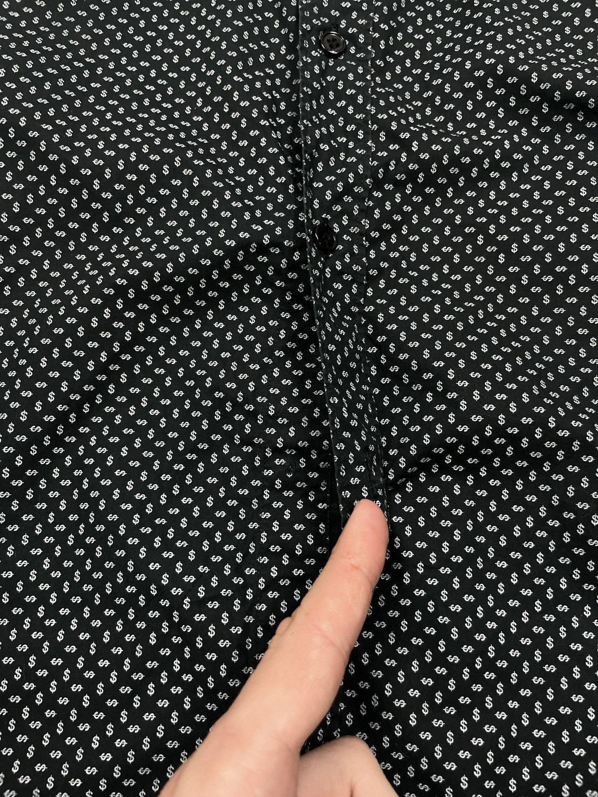 Rare Hedi Slimane Saint Lauren Paris Dollar Sign Dot Shirt