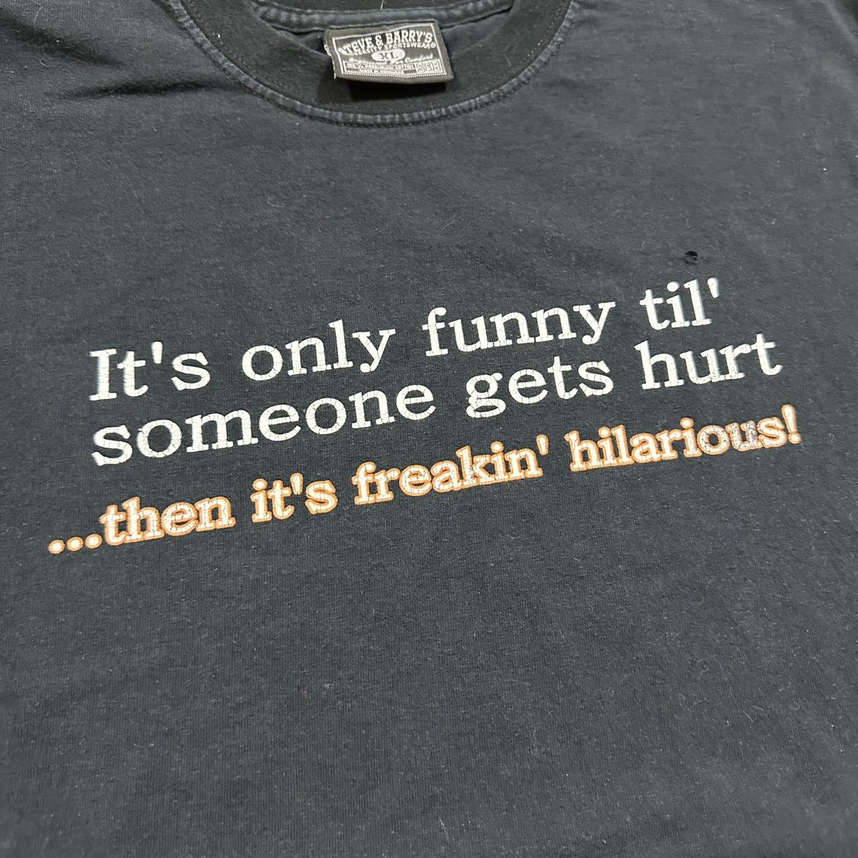 Steve And Barrys Vintage 2000s Y2K Steve & Barry’s Funny Comedy Graphic Tee Size US XL / EU 56 / 4 - 4 Thumbnail