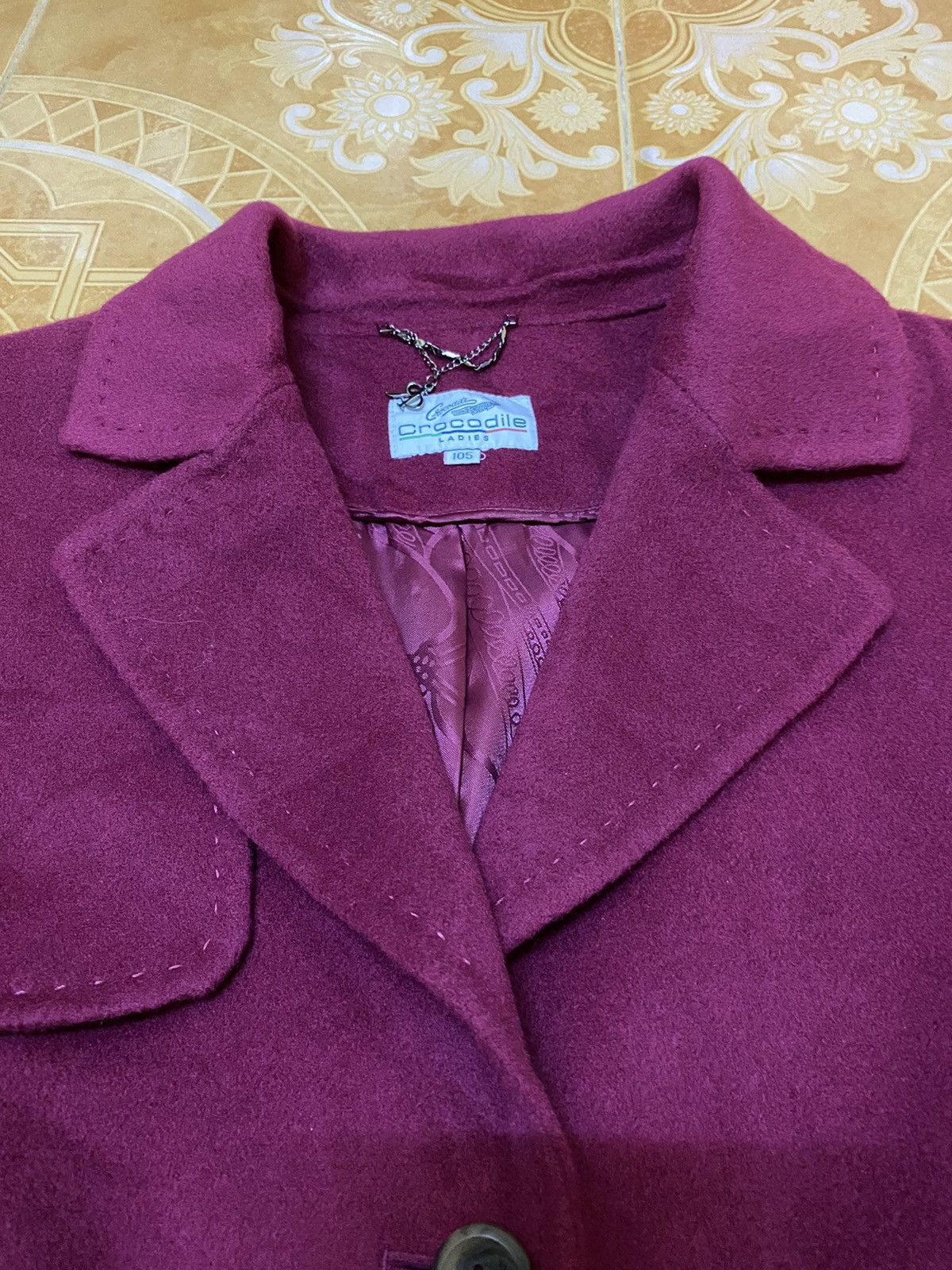 Japanese Brand × Other Crocodile Ladies Coat Handmade Size L / US 10 / IT 46 - 11 Thumbnail