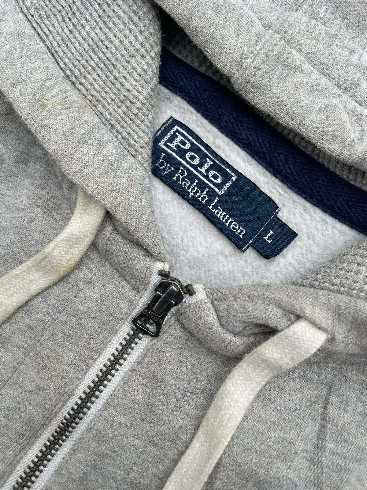 Polo Ralph Lauren × Vintage Vintage Zip Hoodie Polo Ralph Lauren Size US L / EU 52-54 / 3 - 3 Thumbnail