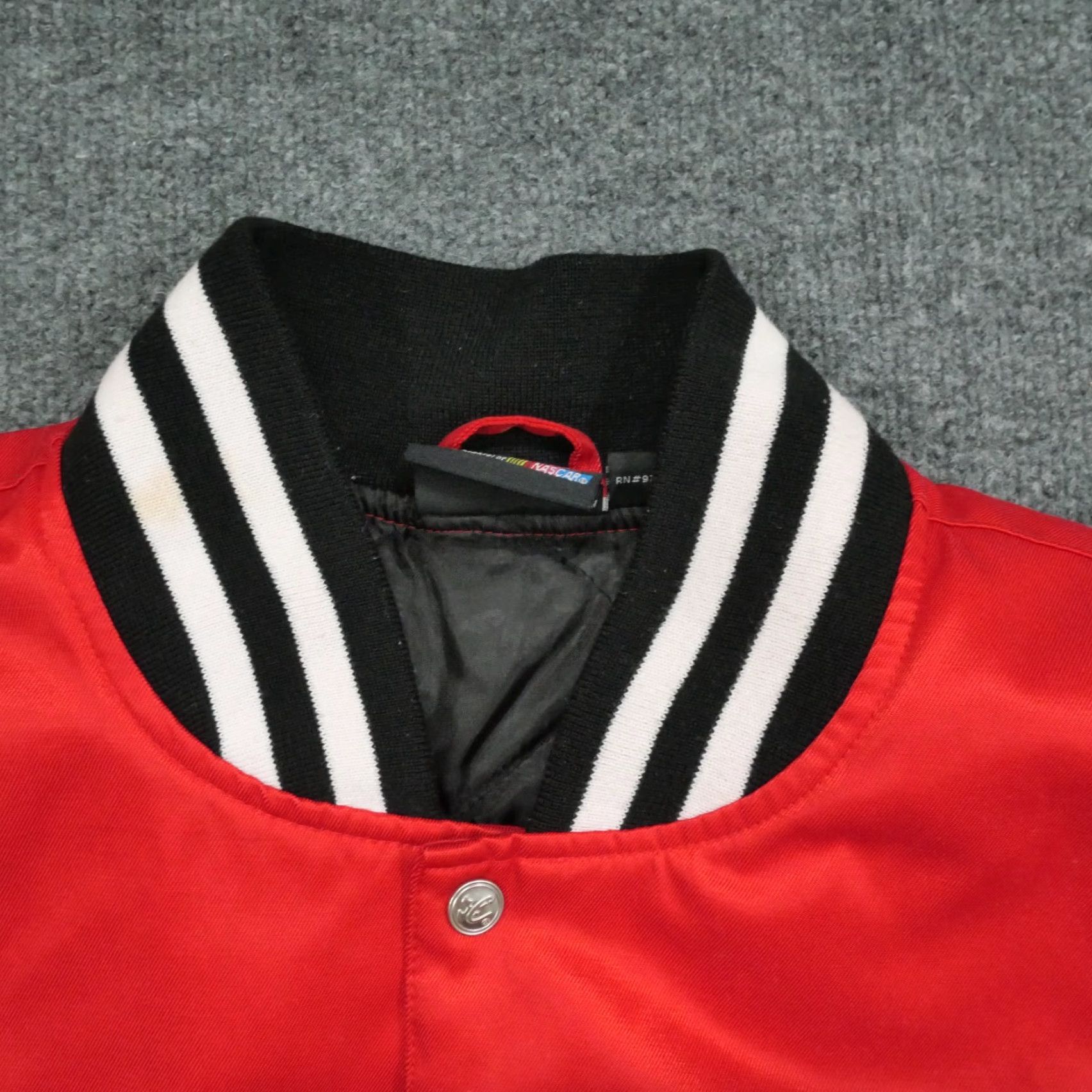 Chase Authentics VINTAGE Tony Stewart Jacket Adult Small Red Snap Varsity Quilt Lined Nascar Y2K Chase Authentics Bomber Jacket Blue 80s Mens S Size US S / EU 44-46 / 1 - 5 Thumbnail