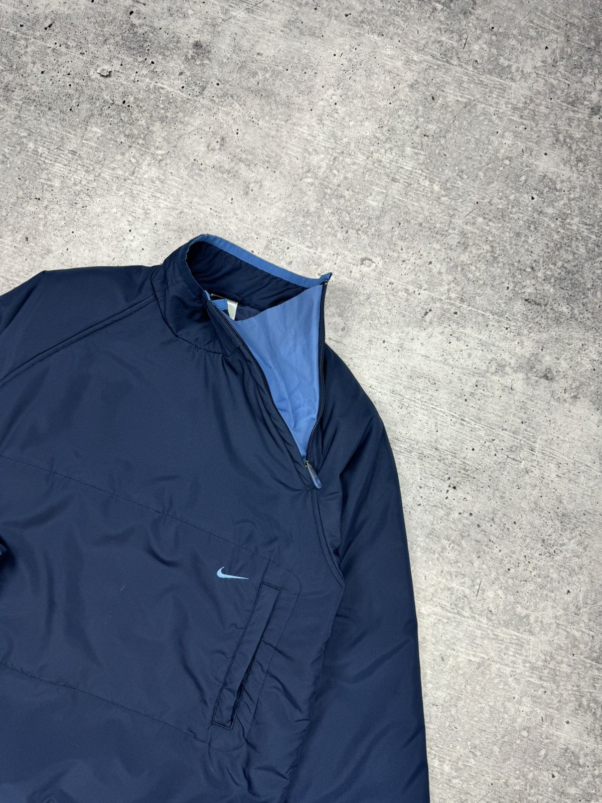 Nike × Vintage Vintage Nike 90’s Y2K Style Drill Nylon Anorak Bomber Jacket Size US S / EU 44-46 / 1 - 5 Thumbnail