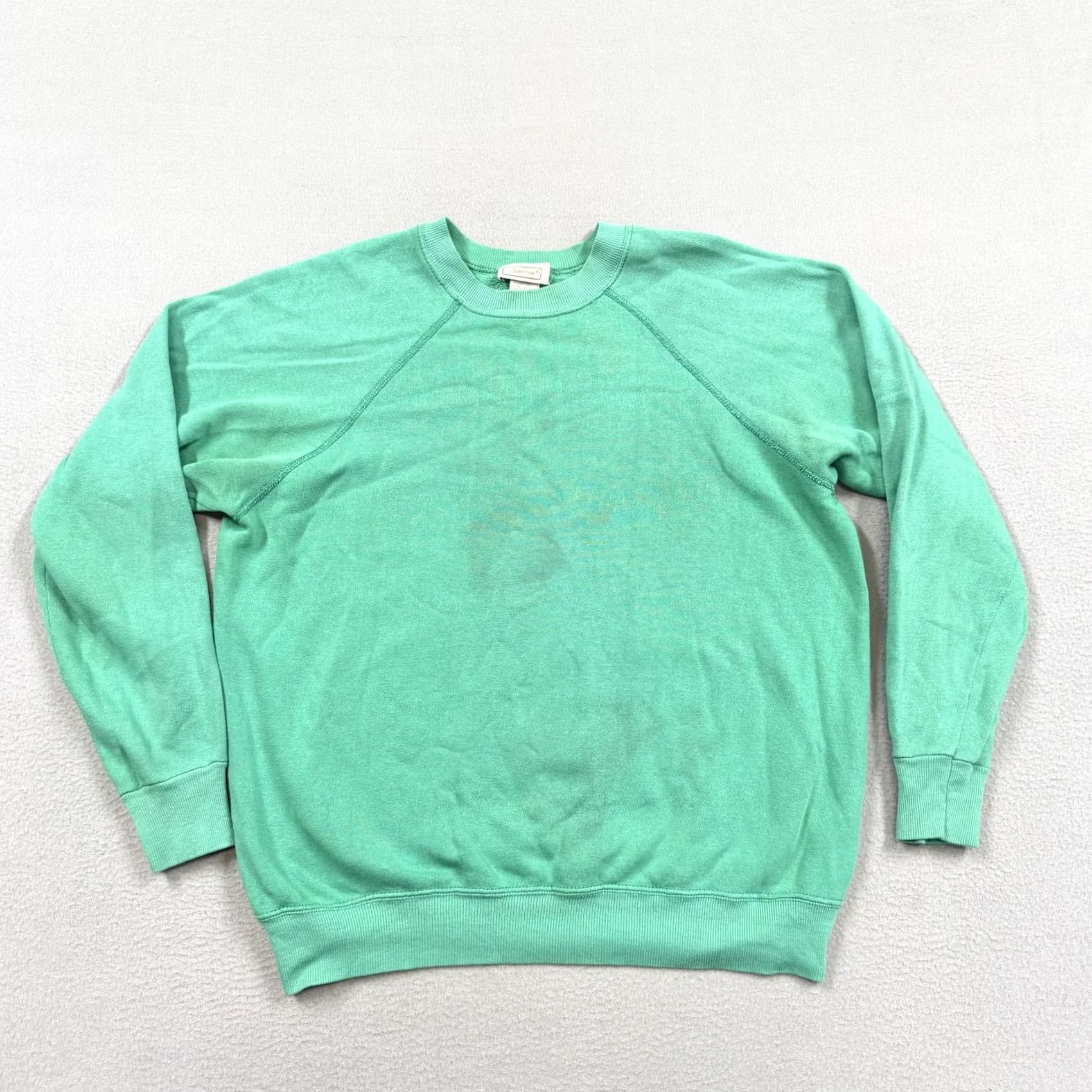 Vintage VINTAGE Oakbrook Sweatshirt Mens Large Green Pullover Crewneck Fleece Cotton Blend Size US L / EU 52-54 / 3 - 2 Thumbnail