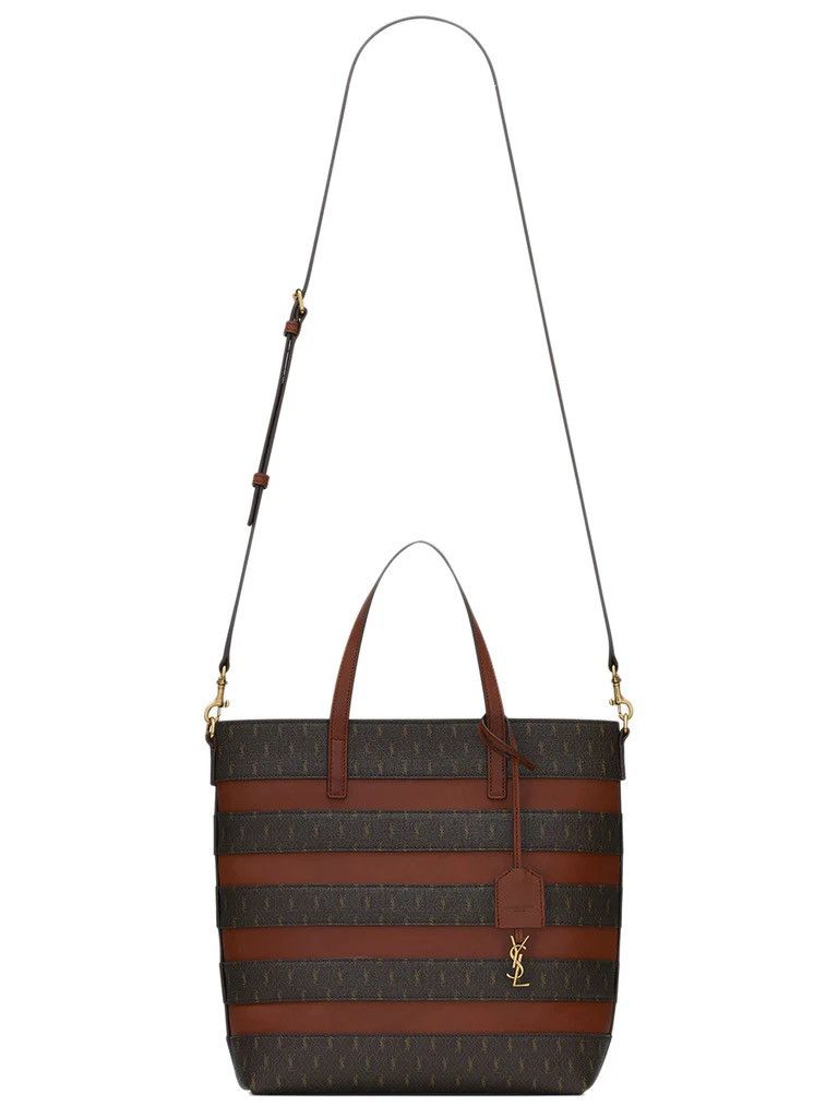 Saint Laurent Paris SS22 Le Monogramme Coated Canvas Shopping Bag Size ONE SIZE - 12 Thumbnail