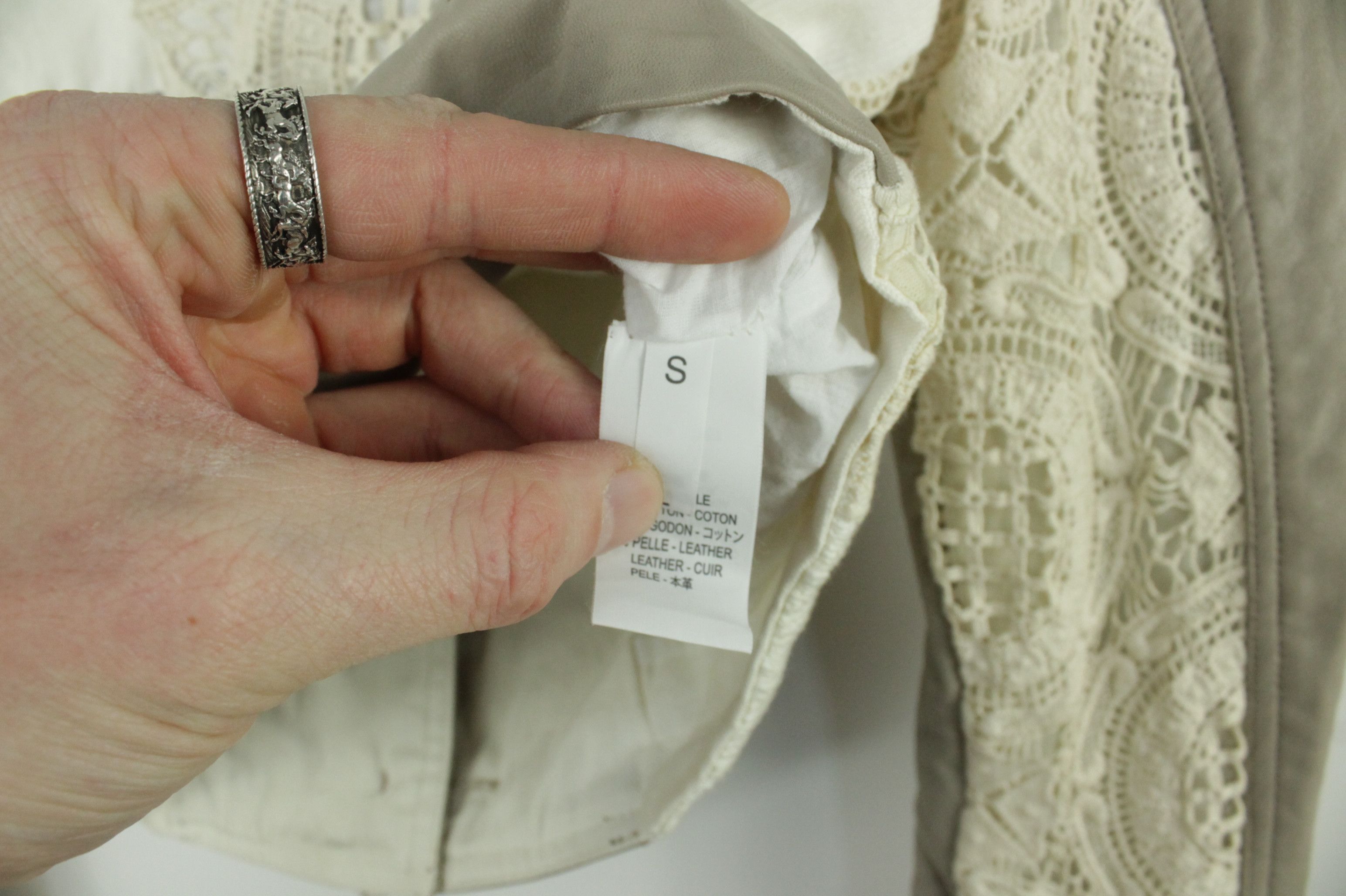 Elisa Cavaletti Elisa Cavaletti Club Leather Embroidered Cropped Jacket Size S / US 4 / IT 40 - 10 Thumbnail