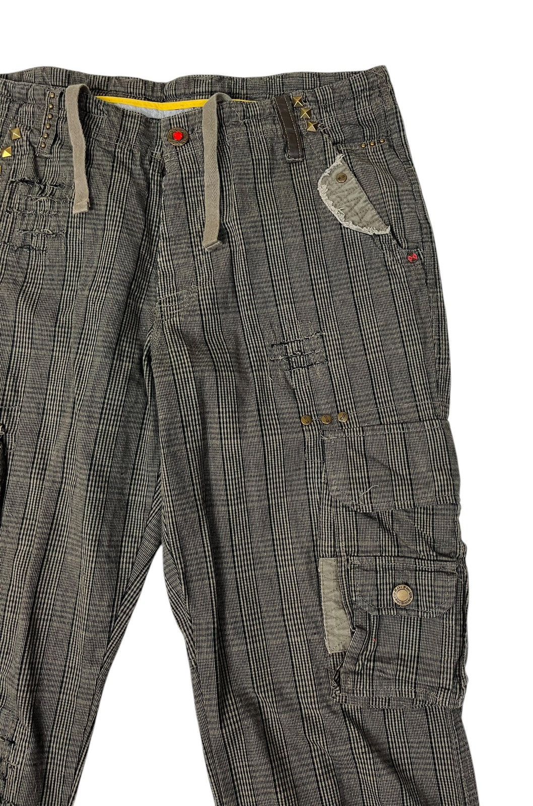 Japanese Brand Japanese Brand Rough Soul Cargo Distress Style Pants Size US 34 / EU 50 - 6 Thumbnail