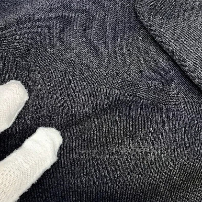 Hermes Hermes Black Pattern Printed Silk V-Neck Long Sleeve Knit Size XS / US 0-2 / IT 36-38 - 8 Thumbnail