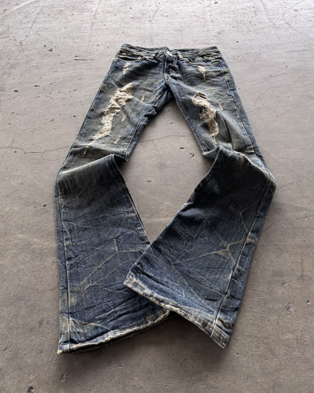 If Six Was Nine Lgb Ifsixwasnine style L.A Japanese Flared Denim Pants Size US 28 / EU 44 - 1 Thumbnail