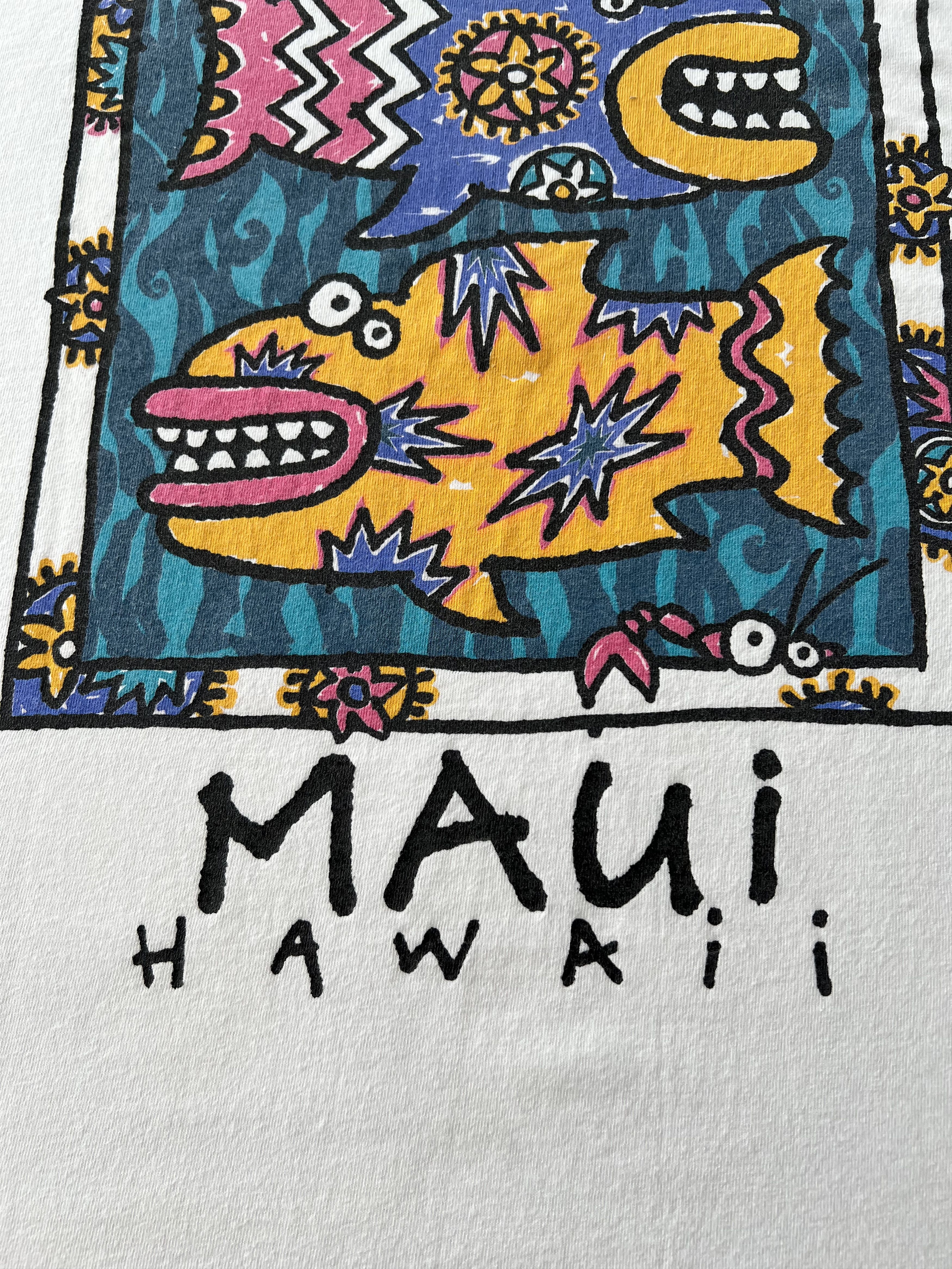 Vintage Vintage 1994 Maui Hawaii Harlow Design Surf Surfing Art Tee Size US XL / EU 56 / 4 - 13 Thumbnail