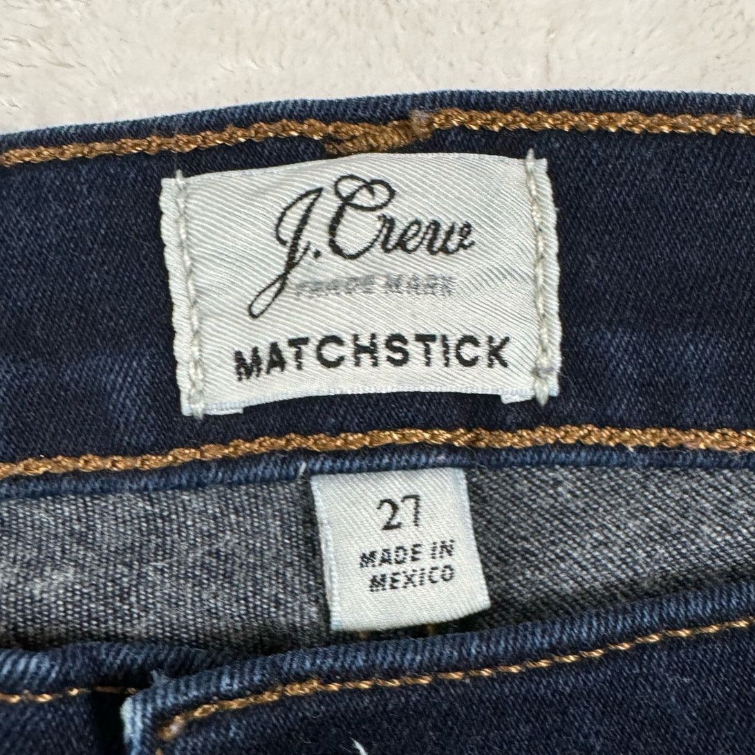 J.Crew J.Crew Matchstick Classic Jean Dark Wash Slim Classic Rinse Size 27" / US 4 / IT 40 - 4 Thumbnail