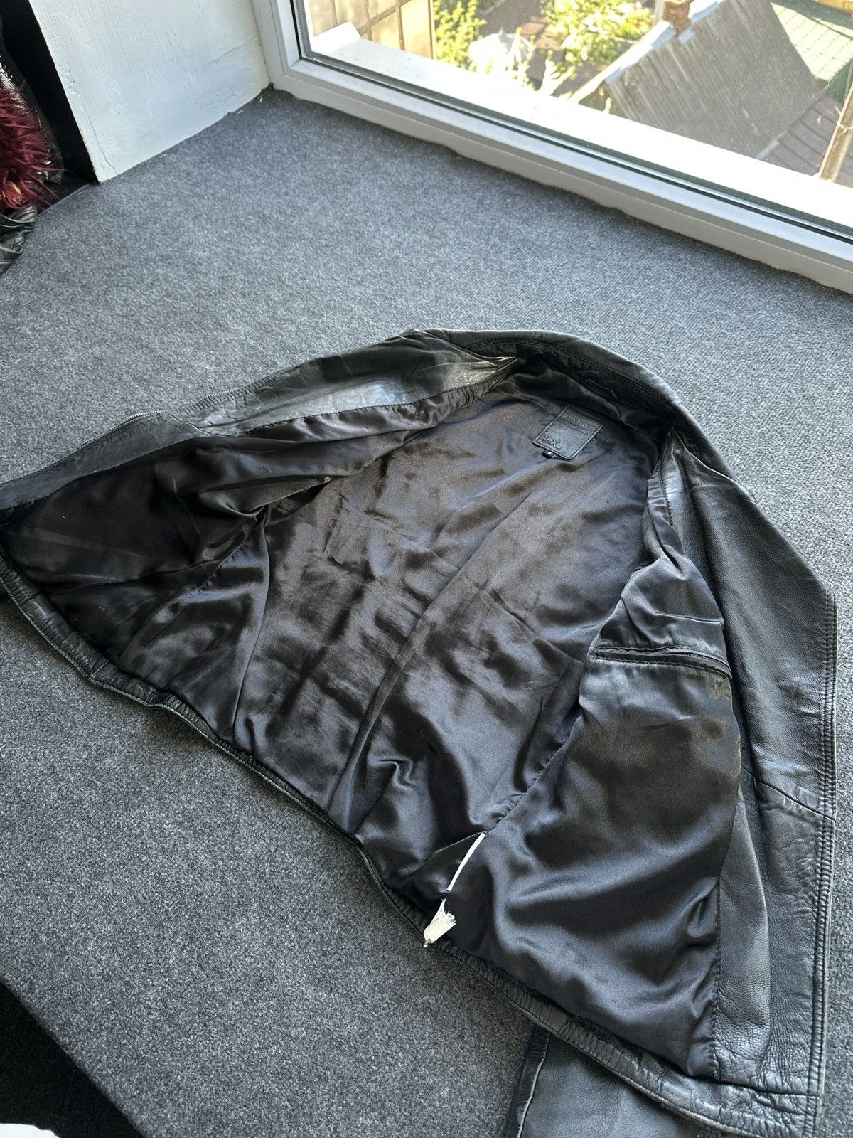 Leather 🚨 LEATHER WOMEN OPIUM MULTIPOCKET JACKET ZIP AVANT GARDE Size S / US 4 / IT 40 - 11 Thumbnail