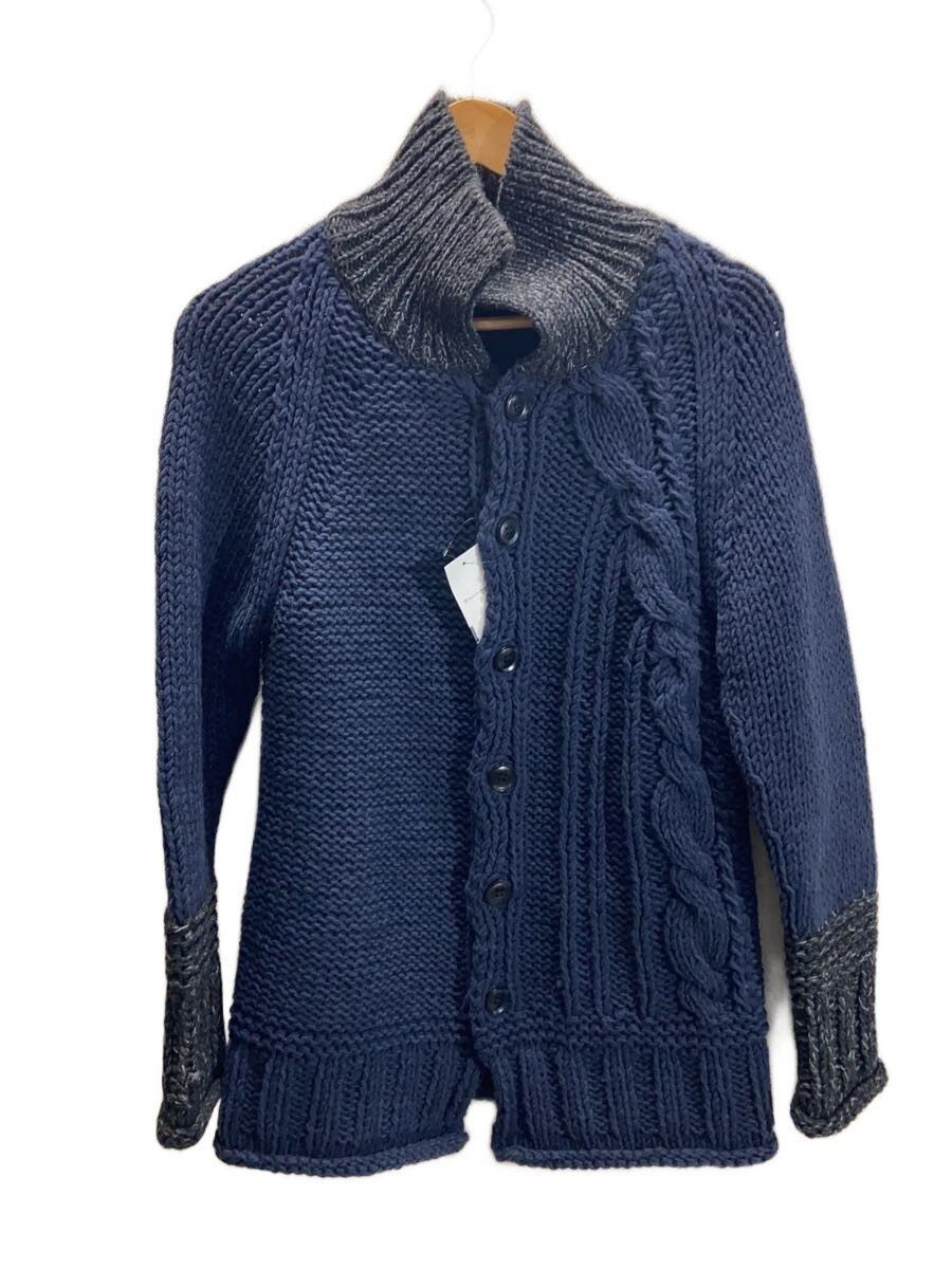 Yohji Yamamoto Cable Knit Wool Cardigan Size US M / EU 48-50 / 2 - 1 Thumbnail
