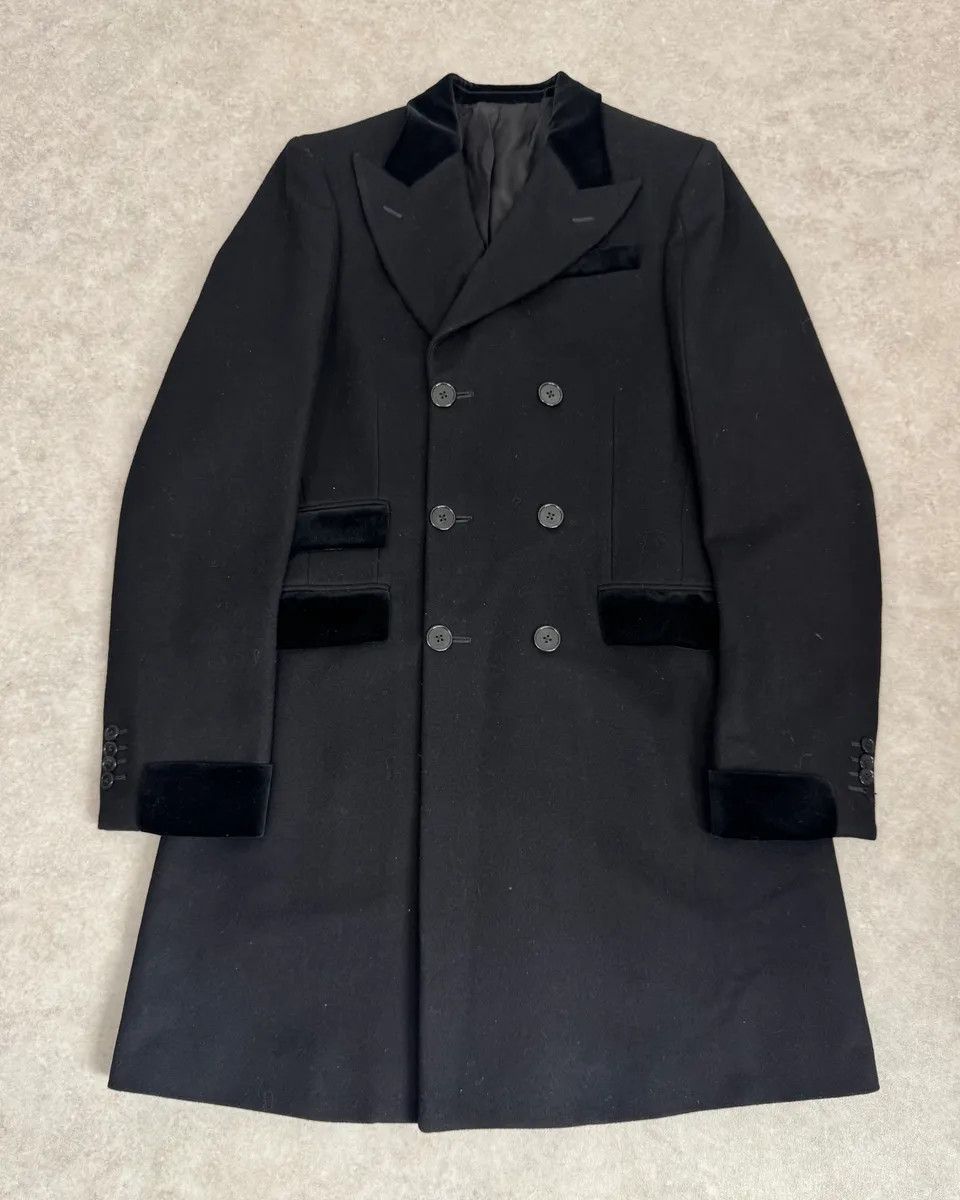 Bottega Veneta Bottega Veneta Navy Wool Premium Classy Trench Coat Size US S / EU 44-46 / 1 - 1 Thumbnail