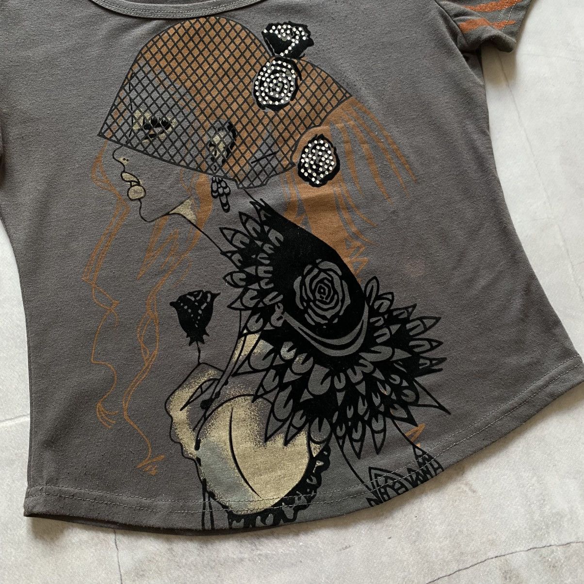 Hysteric Glamour RARE Custo Barcelona Cop Copine Style Dragon Y2K T Shirt Size S / US 4 / IT 40 - 2 Thumbnail