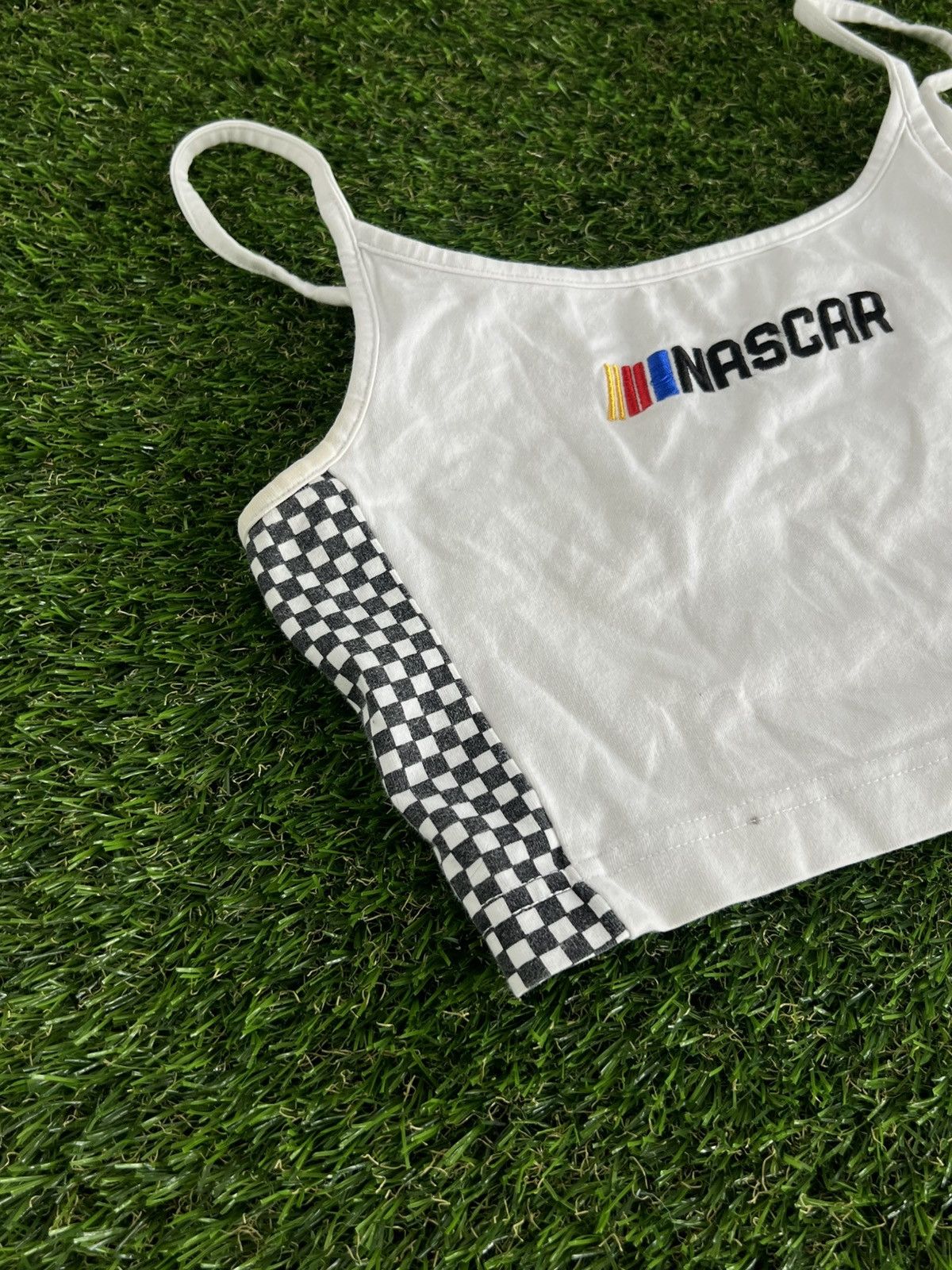 NASCAR Vintage Y2K Nascar cropped biglogo tank top streetwear Size S / US 4 / IT 40 - 2 Thumbnail