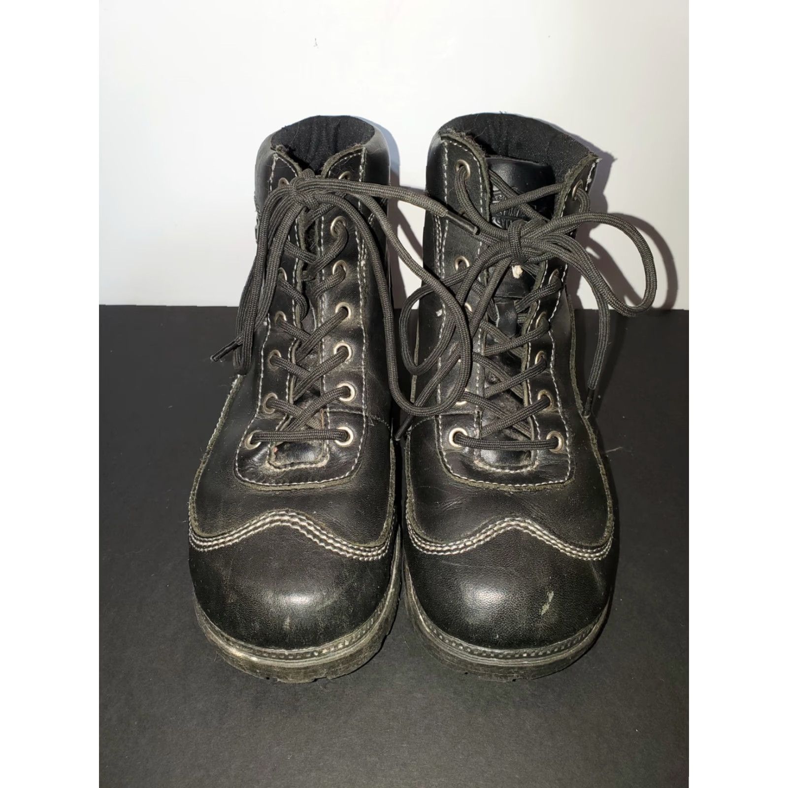 Harley Davidson Harley-Davidson Signature Black Leather Motorcycle Ankle Boot Women's 9 Size US 9 / IT 39 - 2 Thumbnail