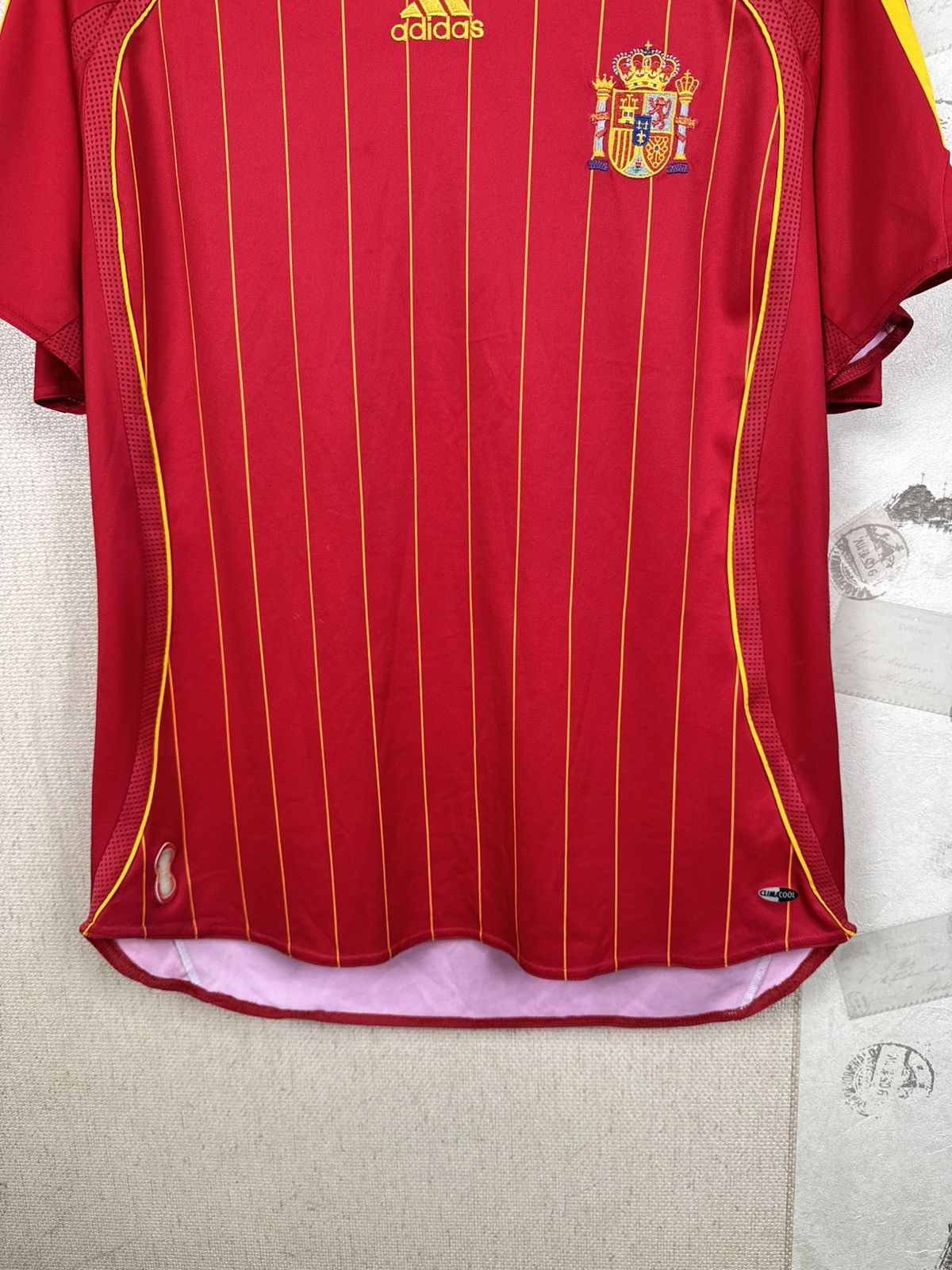 Adidas Adidas Spain 2006-2007 Home Jersey Men’s L Football Shirt Size US L / EU 52-54 / 3 - 8 Thumbnail