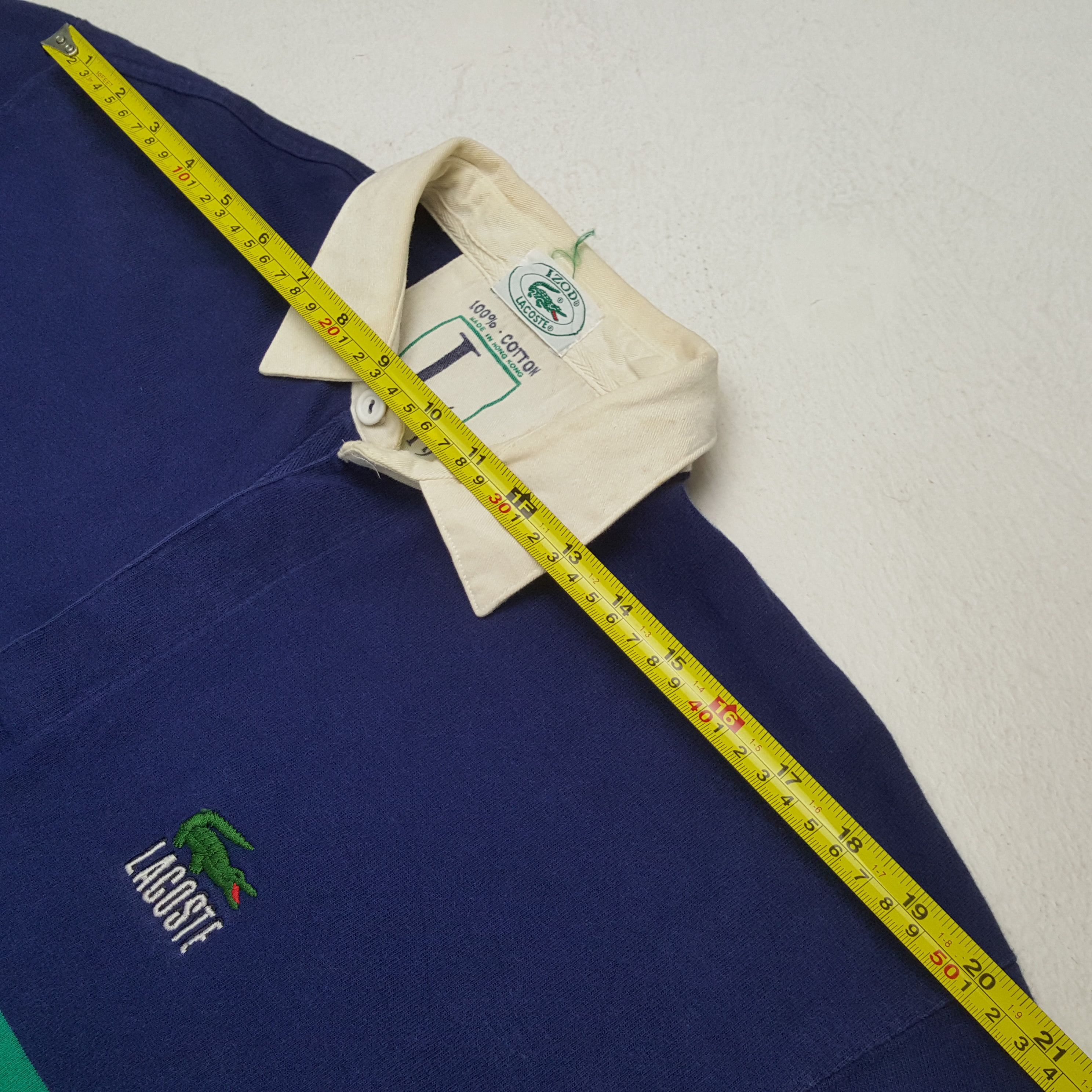 Lacoste Vintage Lacoste Sportswear Rugby Polos Shirt RR2 Size US L / EU 52-54 / 3 - 5 Thumbnail