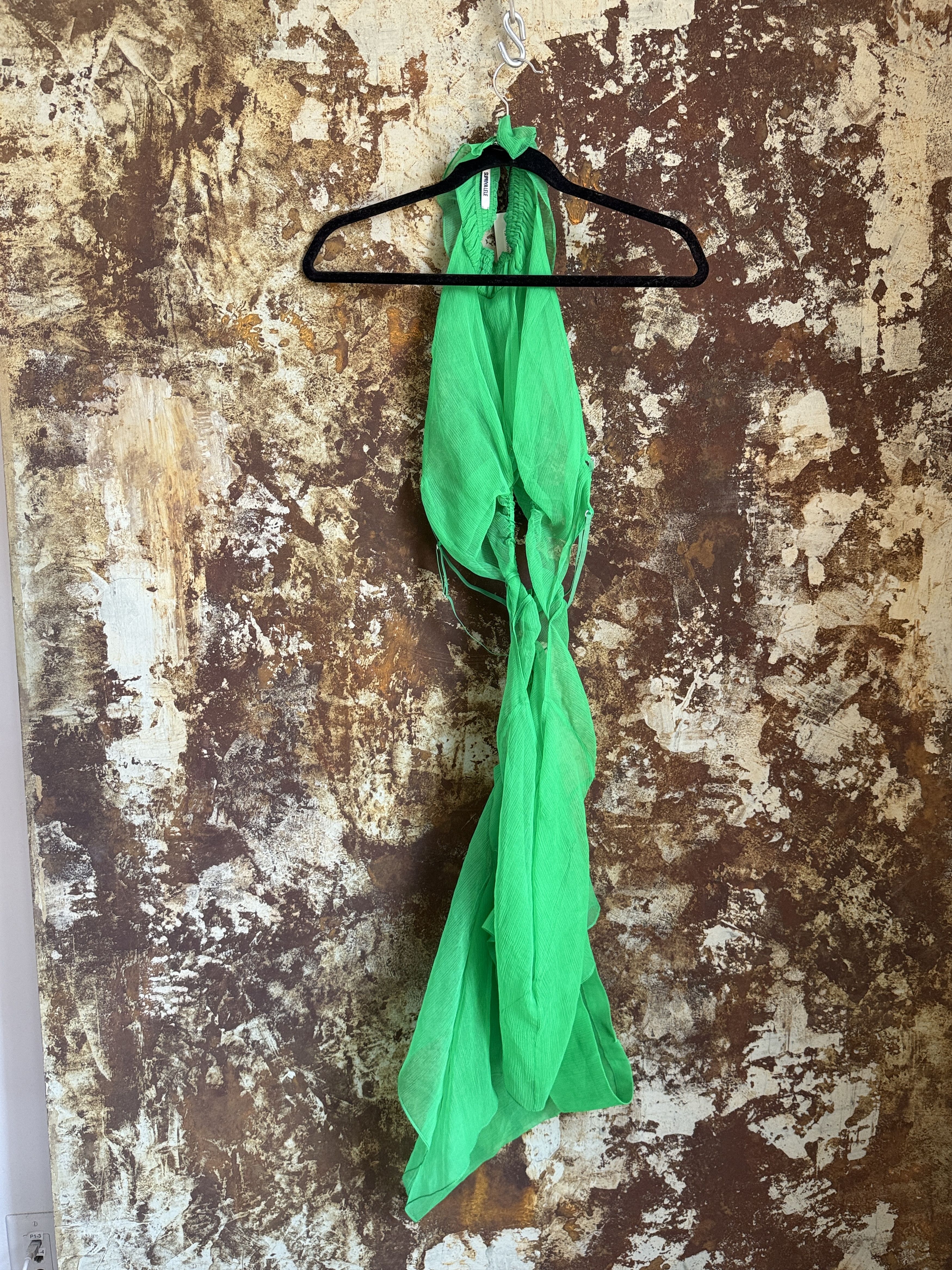 Other $955 NWT 100% SILK SUPRIYA LELE DRAPED CIRCLE DRESS Size XS / US 0-2 / IT 36-38 - 7 Thumbnail