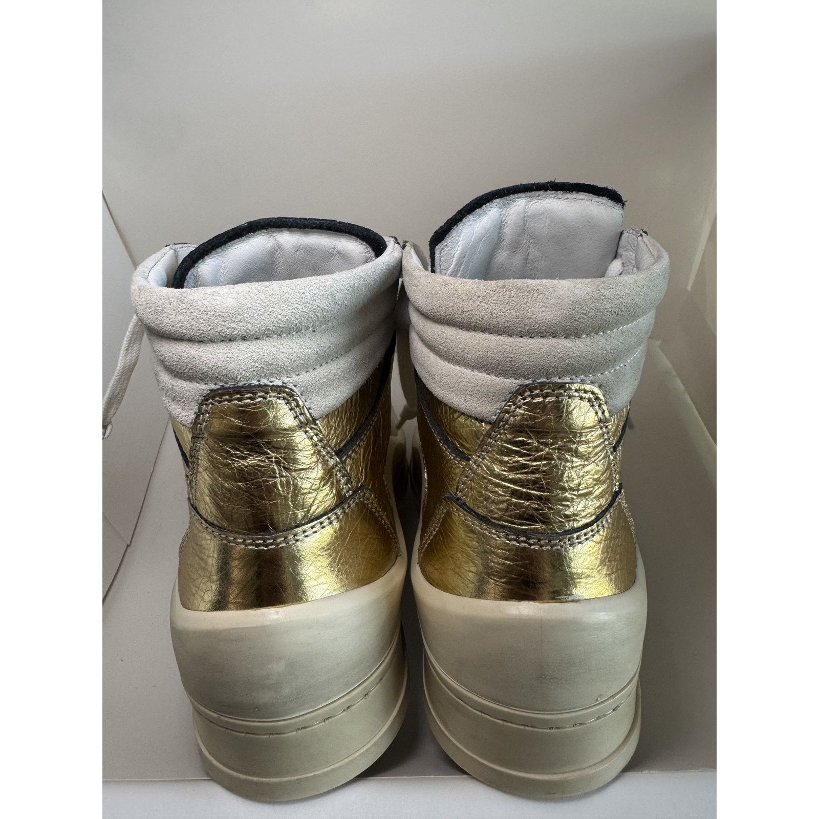 P448 P448 Rail Tulum ShoesGold High Top Made In Italy - Leather Size US 6.5 / IT 36.5 - 5 Thumbnail