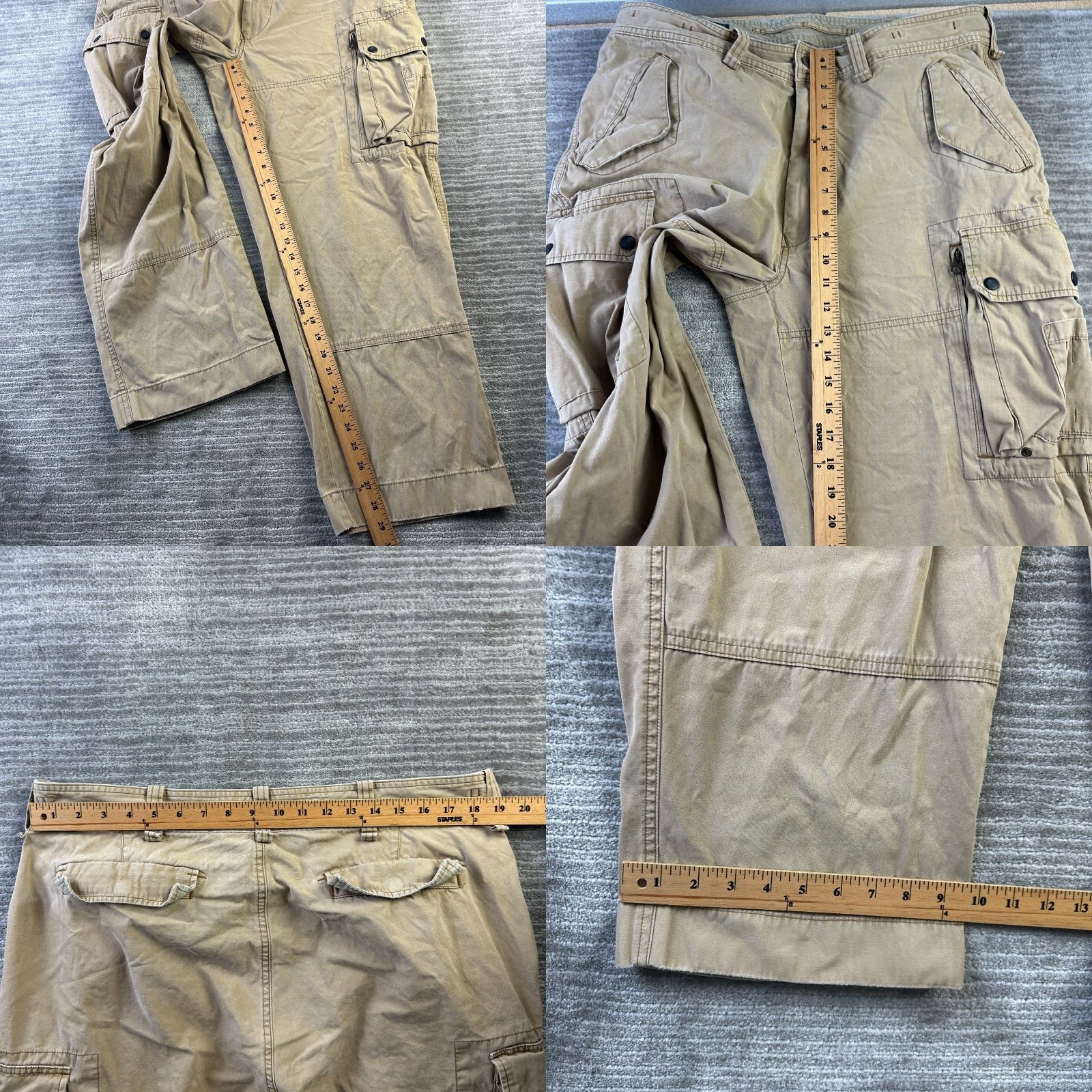 Polo Ralph Lauren Polo Ralph Lauren Pants Cargo Mens 38x30 Beige Tan Utility Cargo Pants Regular fit 5-Pocket Denim Cotton Beige Mens Size US XS / EU 42 / 0 - 8 Thumbnail