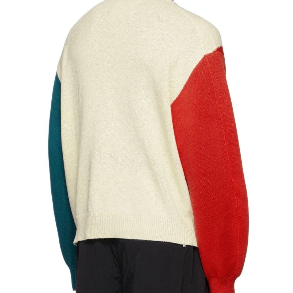 Jil Sander JIL SANDER: Men's Colorblock Cotton/Wool Sweater - 46 (S) Size US S / EU 44-46 / 1 - 2 Thumbnail