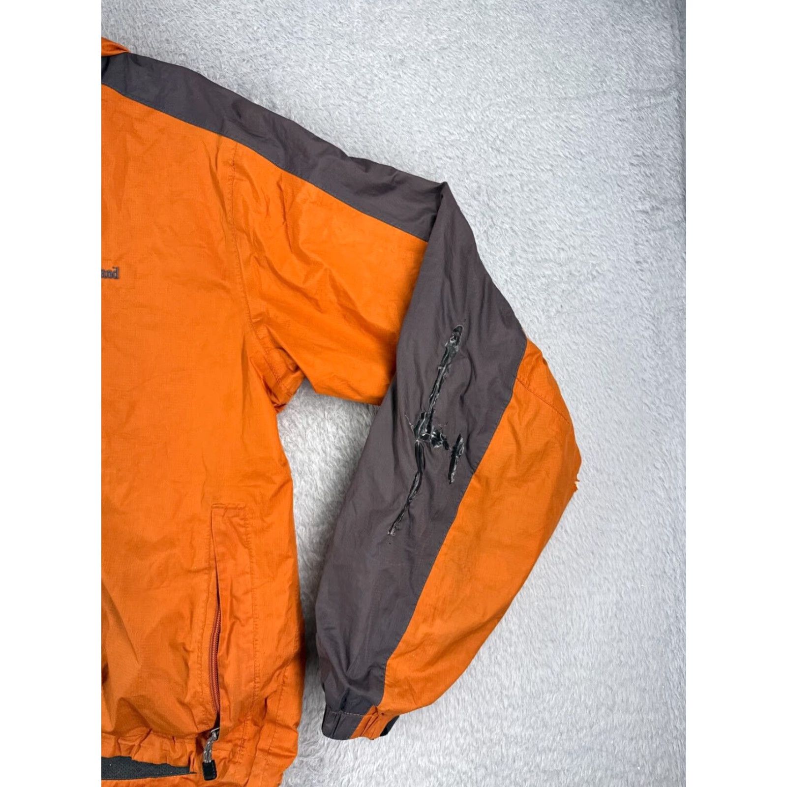Timberland Timberland Jacket Mens Large Orange Full Zip Hooded Windbreaker Indoor Outdoor Weathergear 90s? Size US L / EU 52-54 / 3 - 2 Thumbnail