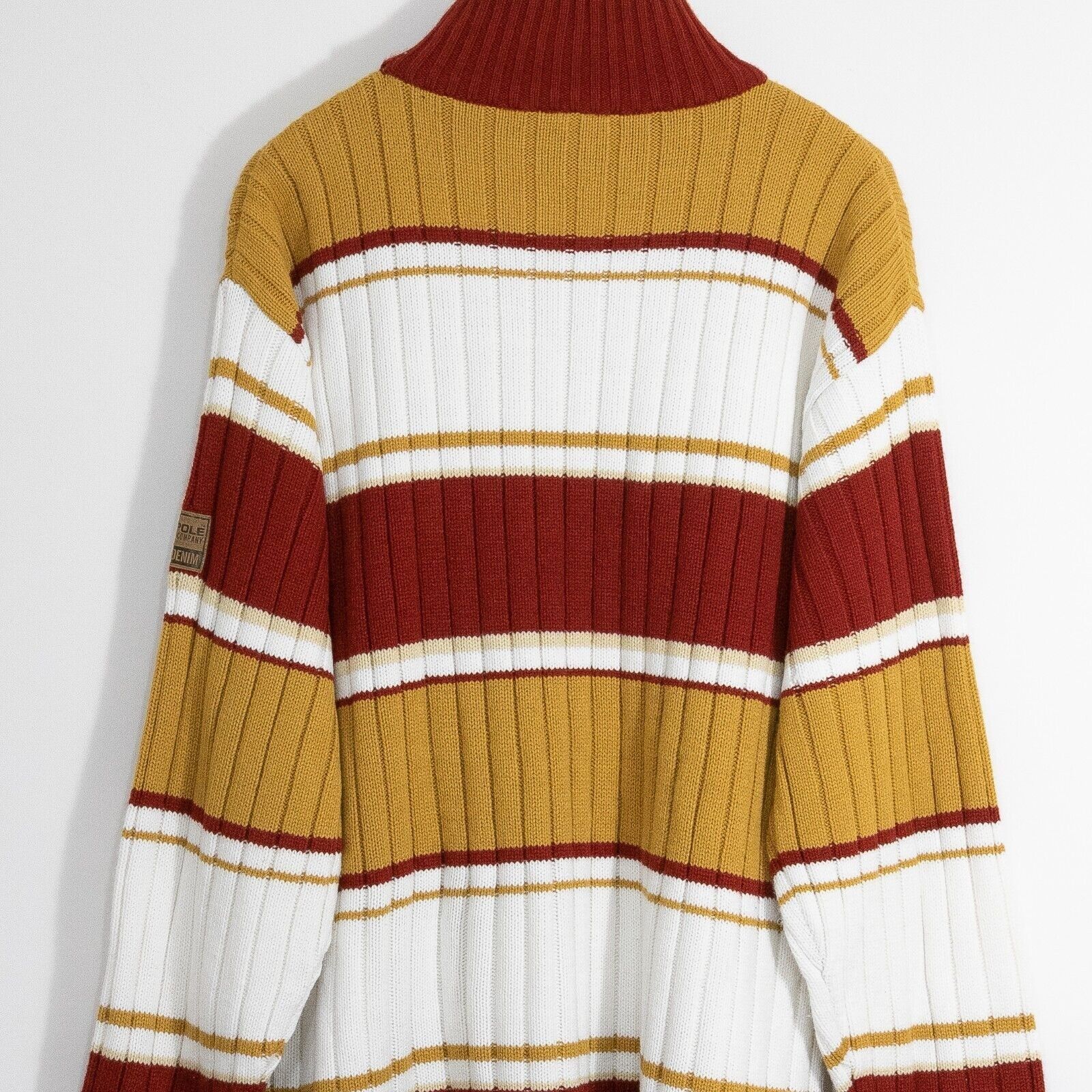 Southpole × Vintage Vintage Southpole Acrylic Striped Sweater Large - Mock Neck Size US L / EU 52-54 / 3 - 6 Thumbnail