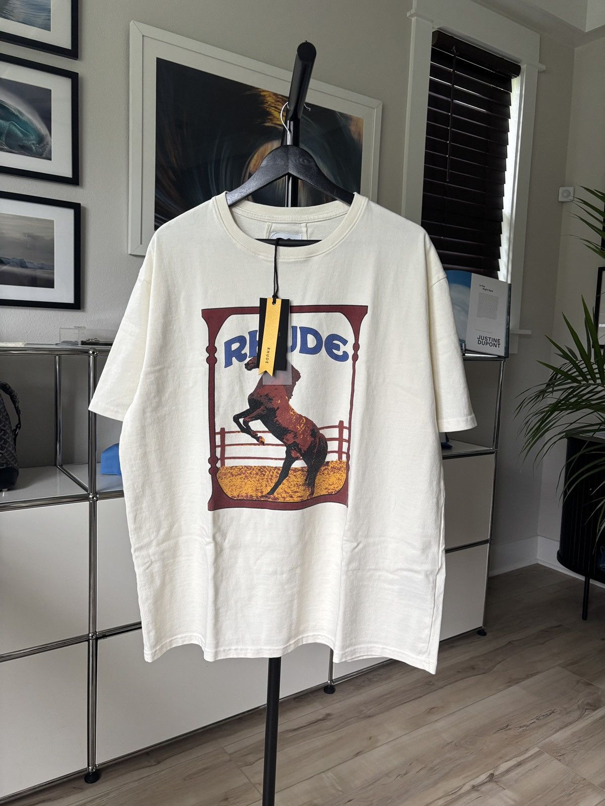 Rhude RHUDE HORSE COWBOY WESTERN LOGO TEE Size US L / EU 52-54 / 3 - 2 Thumbnail
