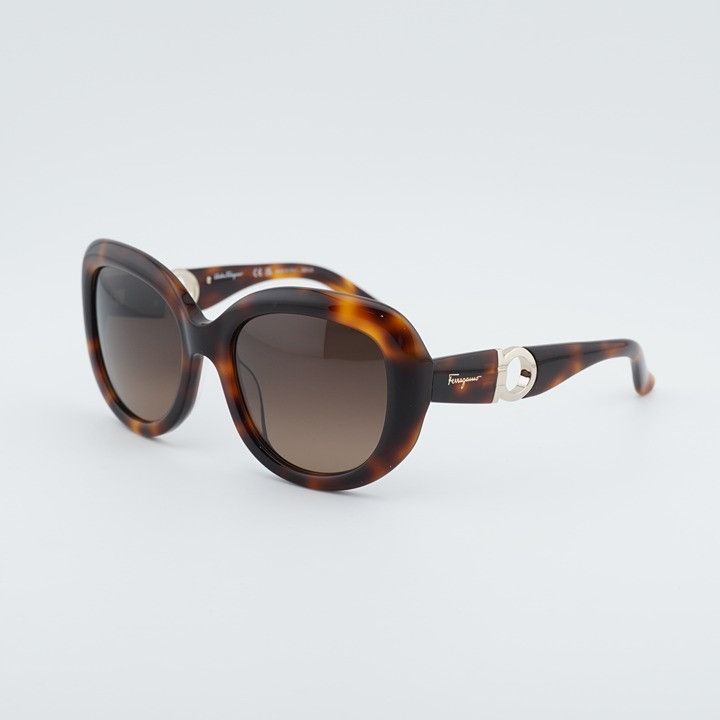 Salvatore Ferragamo Salvatore Ferragamo SF727S 214 Sunglasses Havana Butterfly Size ONE SIZE - 1 Thumbnail