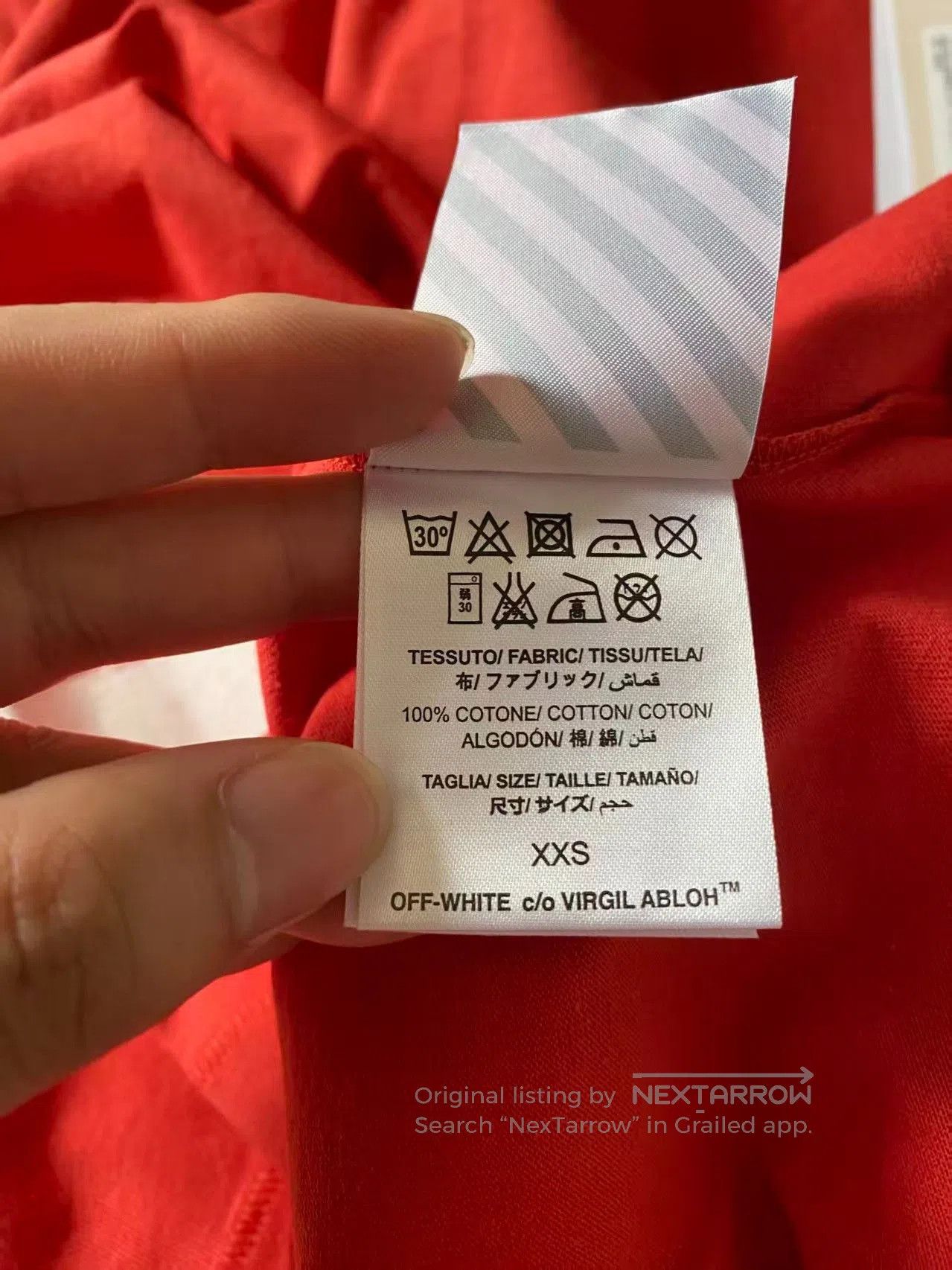 Off-White Off-White Red Basic Short-Sleeve. Size US S / EU 44-46 / 1 - 7 Thumbnail