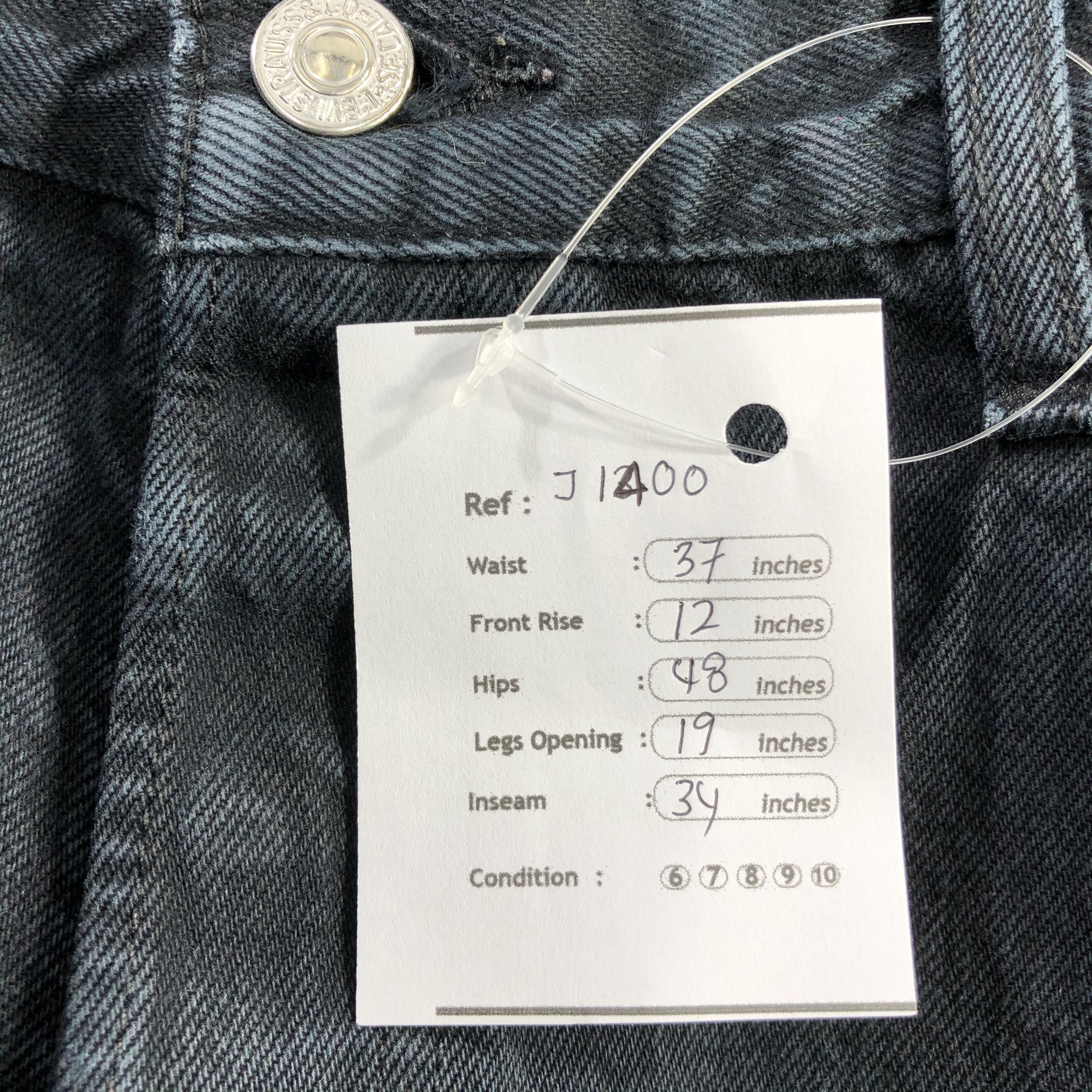Levi's 90s Vintage Distress Levis 501 Jeans-J1400 Size US 37 - 13 Thumbnail