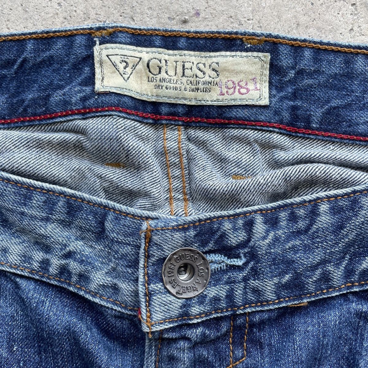 Guess Vintage Guess Faded Jeans Distressed Denim Pants W37x34 Size US 37 - 7 Thumbnail