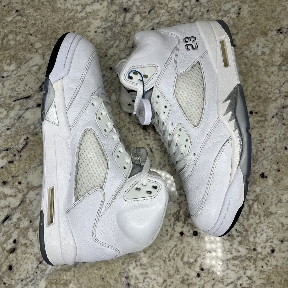 Jordan Brand Size 11 - Air Jordan 5 Retro 2015 White Metallic CLEAN W/Box Size US 11 / EU 44 - 15 Thumbnail