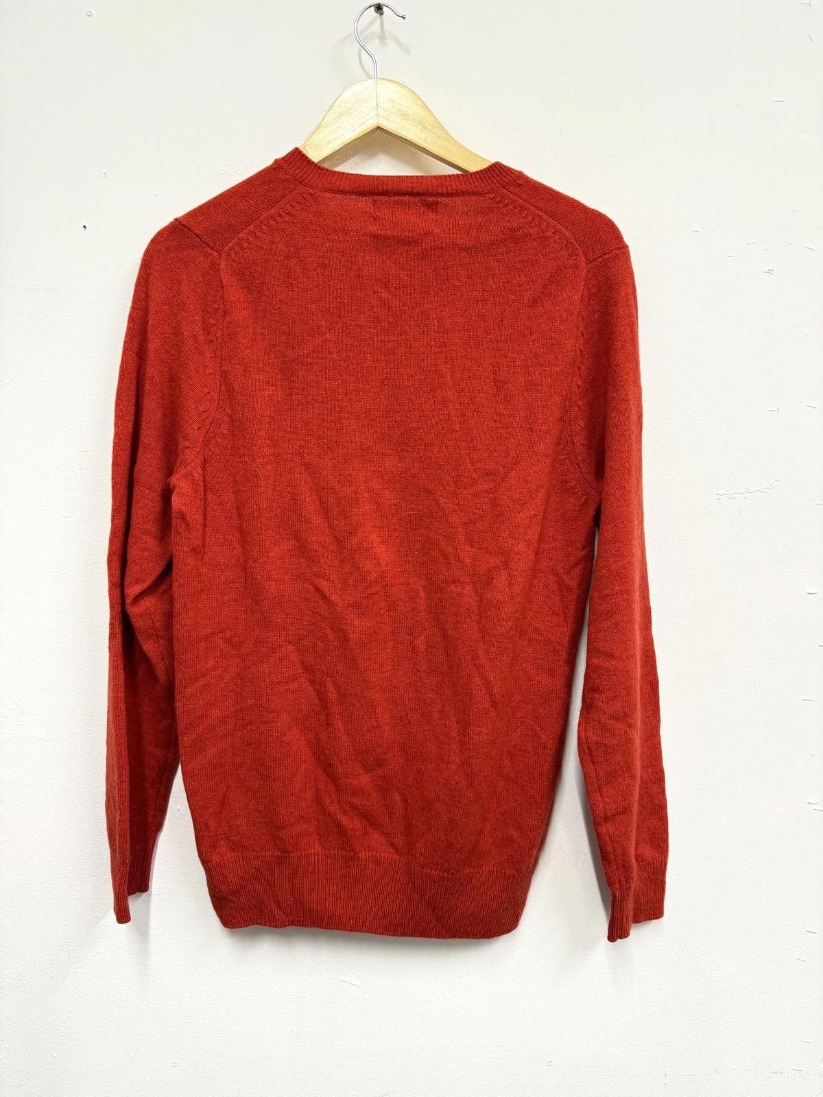 M.E. Sport M&S Extra Fine Lambswool V-Neck Sweater - Red, Size Small Size ONE SIZE - 3 Thumbnail