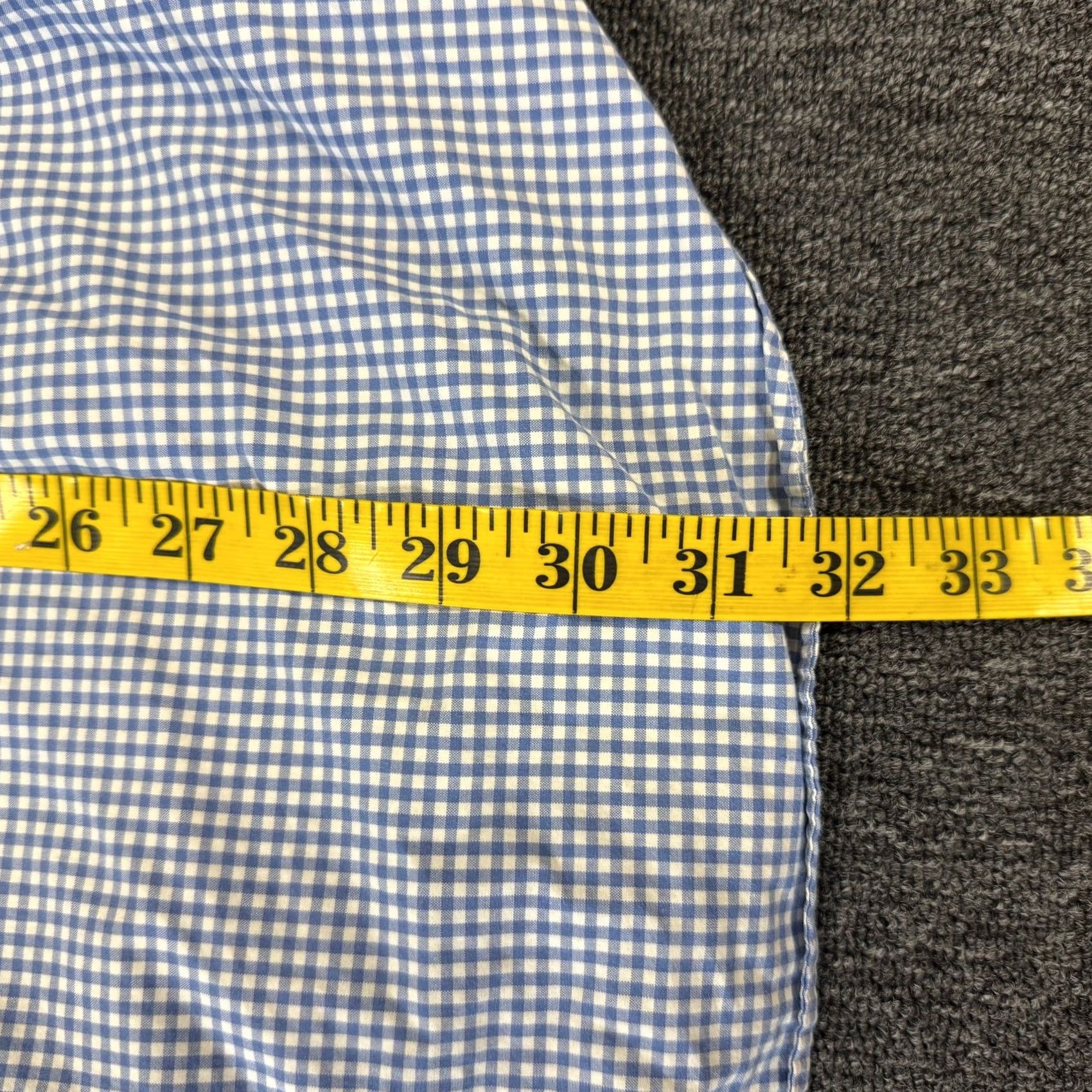 Vintage VINTAGE Polo Ralph Lauren Blue Gingham Longsleeve Button Down L Men's Shirt Size US L / EU 52-54 / 3 - 4 Thumbnail
