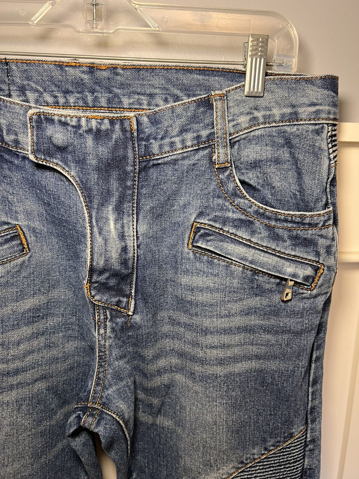 Balmain Vintage Balmain biker jeans Size US 34 / EU 50 - 5 Thumbnail